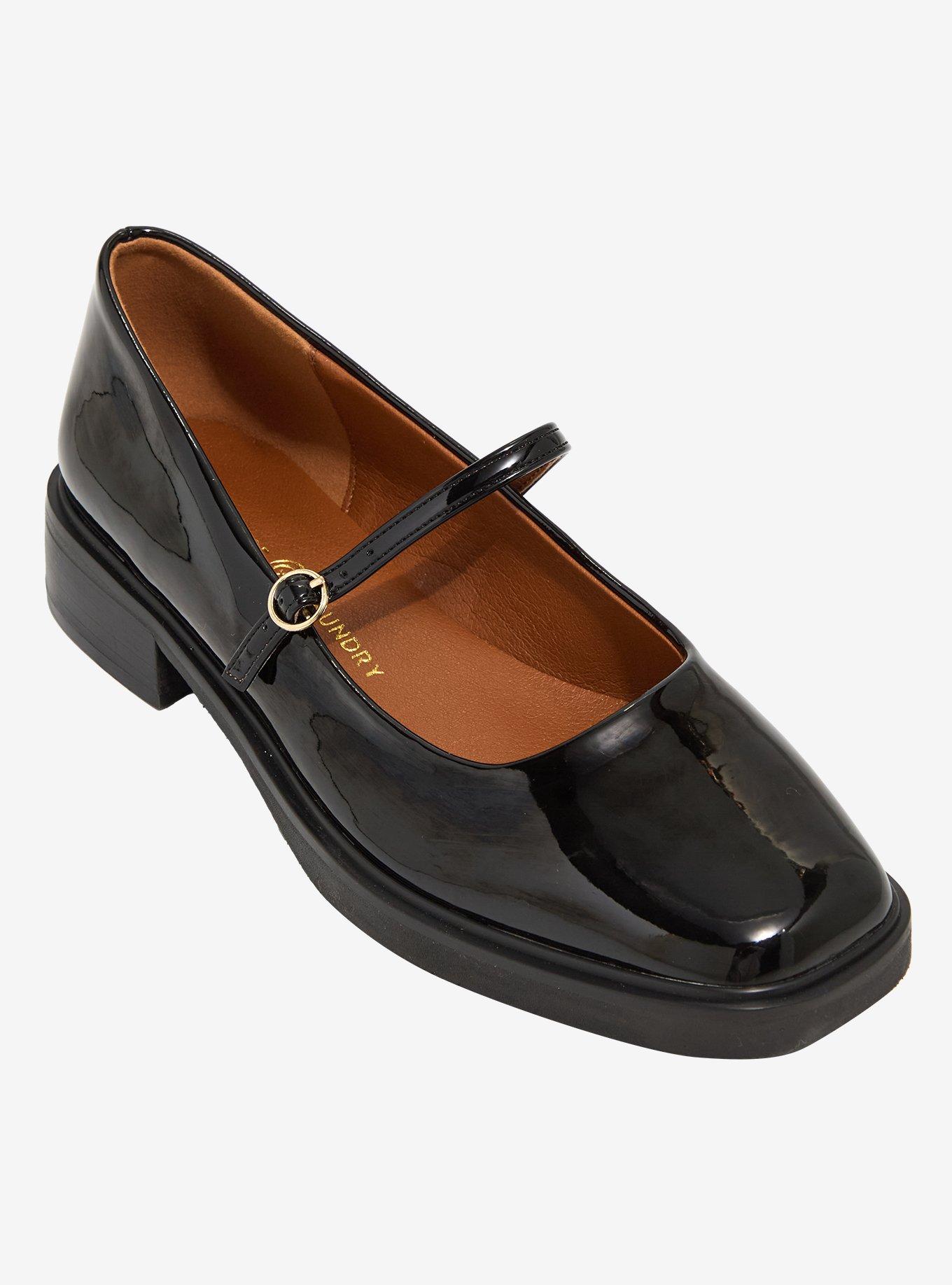 Chaussures Mary Jane En Cuir Argenté Pour Femmes