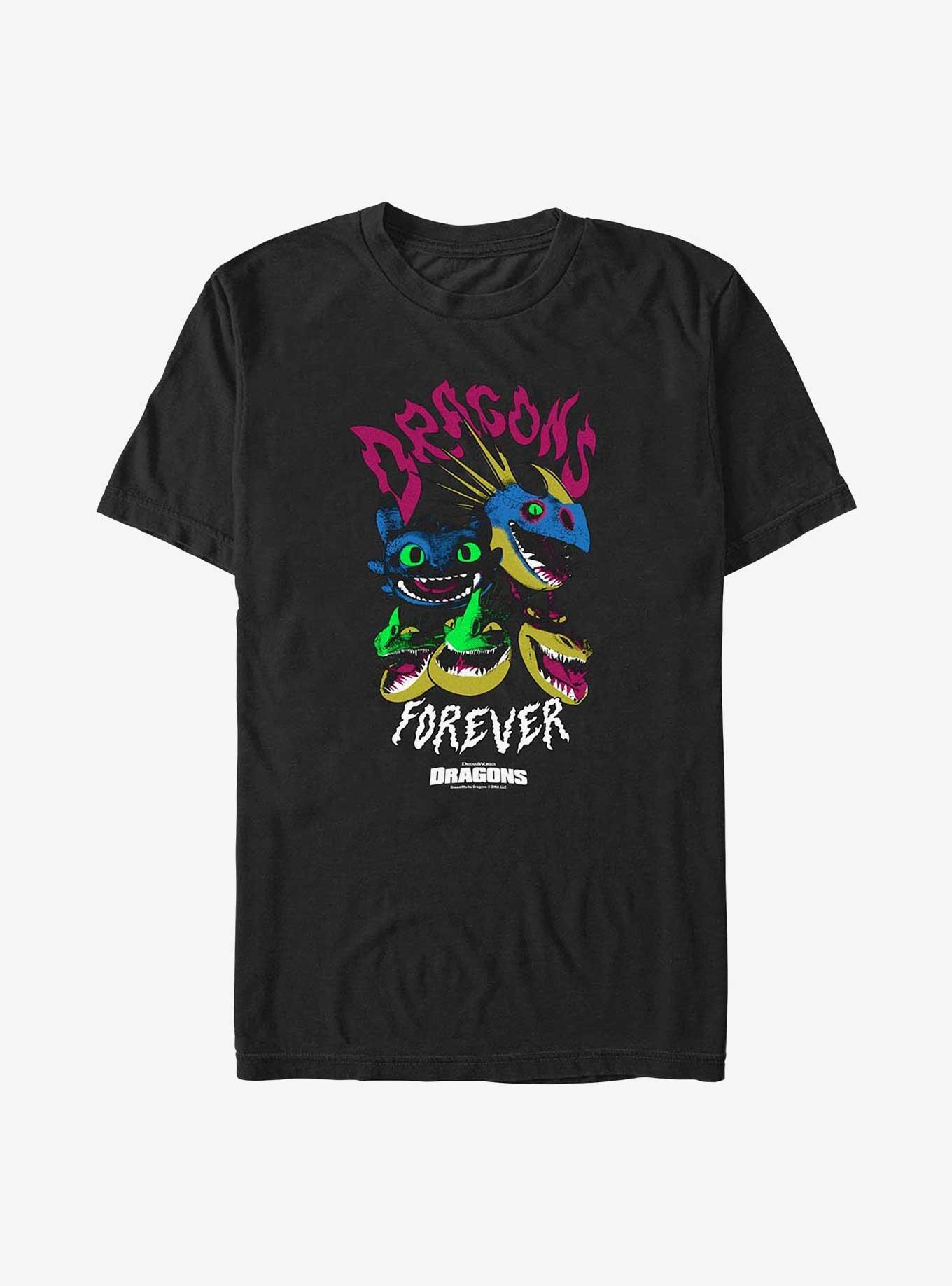 How To Train Your Dragon Dragons Forever Big & Tall T-Shirt, BLACK, hi-res
