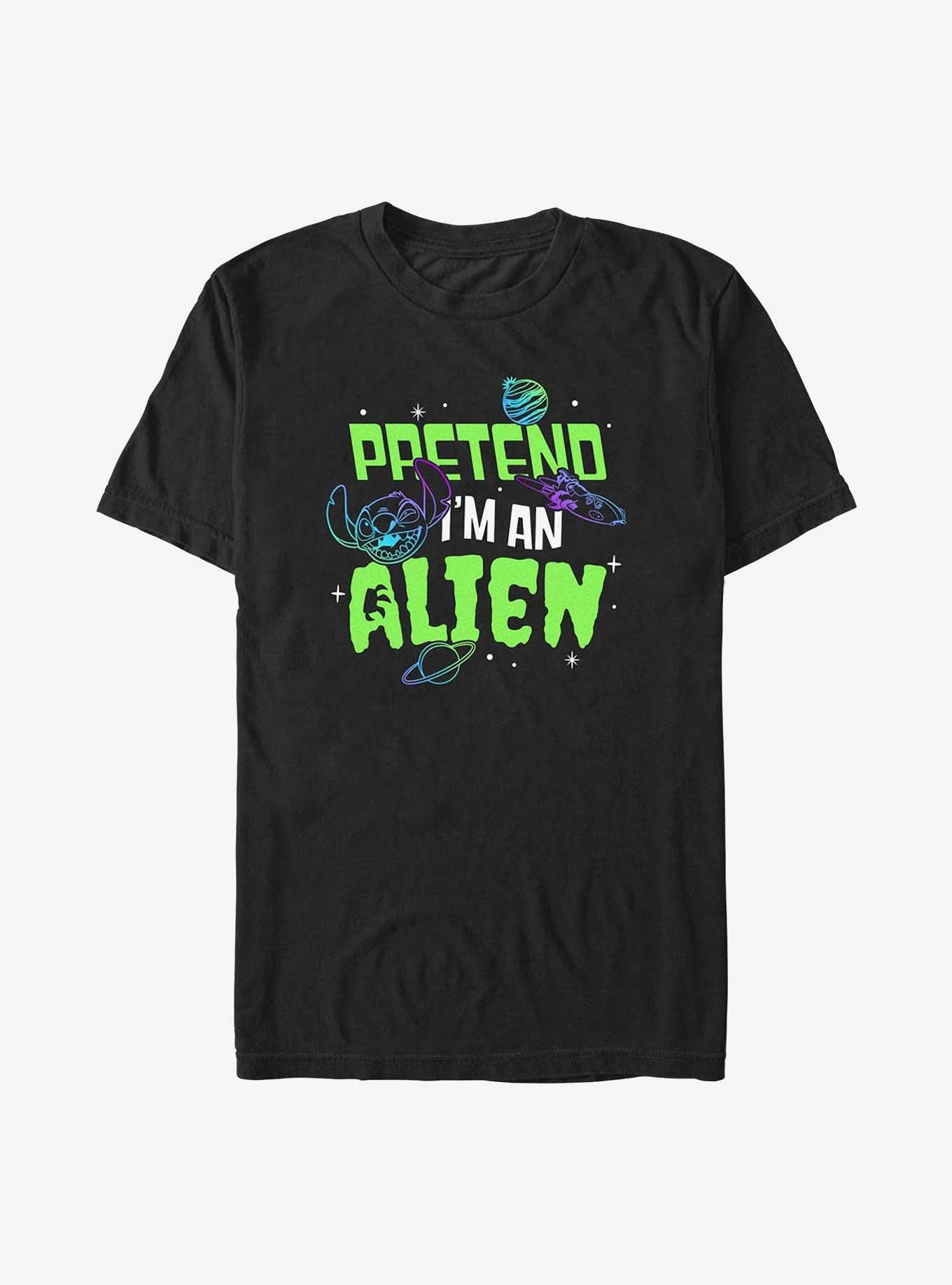 Disney Lilo & Stitch Space Pretend Big & Tall T-Shirt, BLACK, hi-res