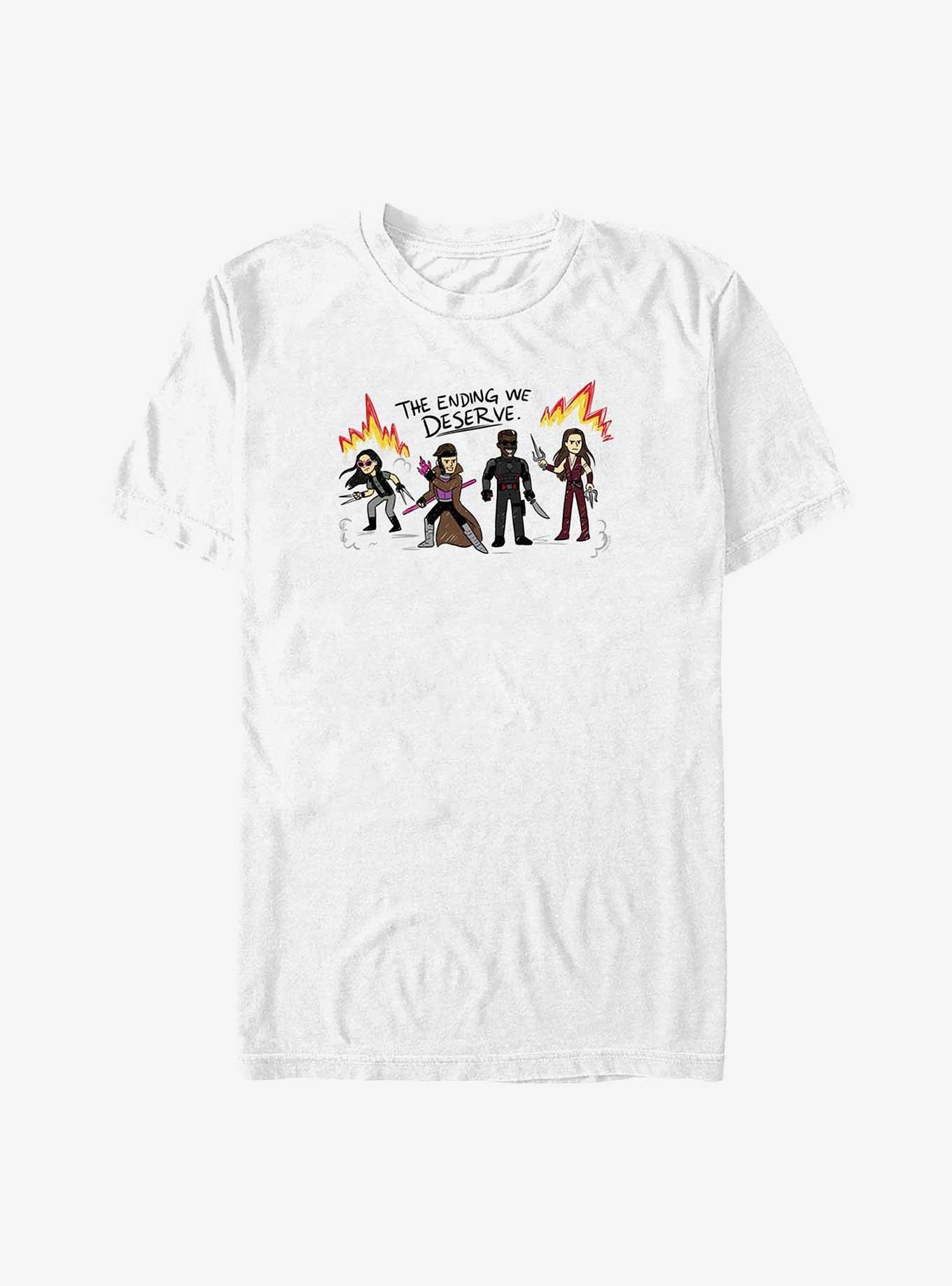 Marvel Deadpool & Wolverine The Ending We Deserve Big & Tall T-Shirt