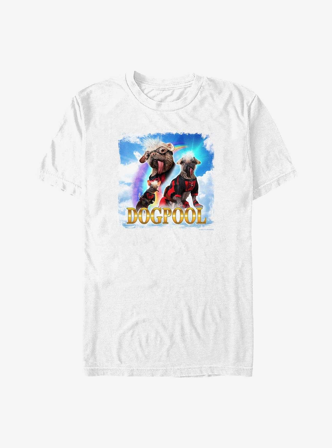 Marvel Deadpool & Wolverine Sky Dogpool Big & Tall T-Shirt, WHITE, hi-res
