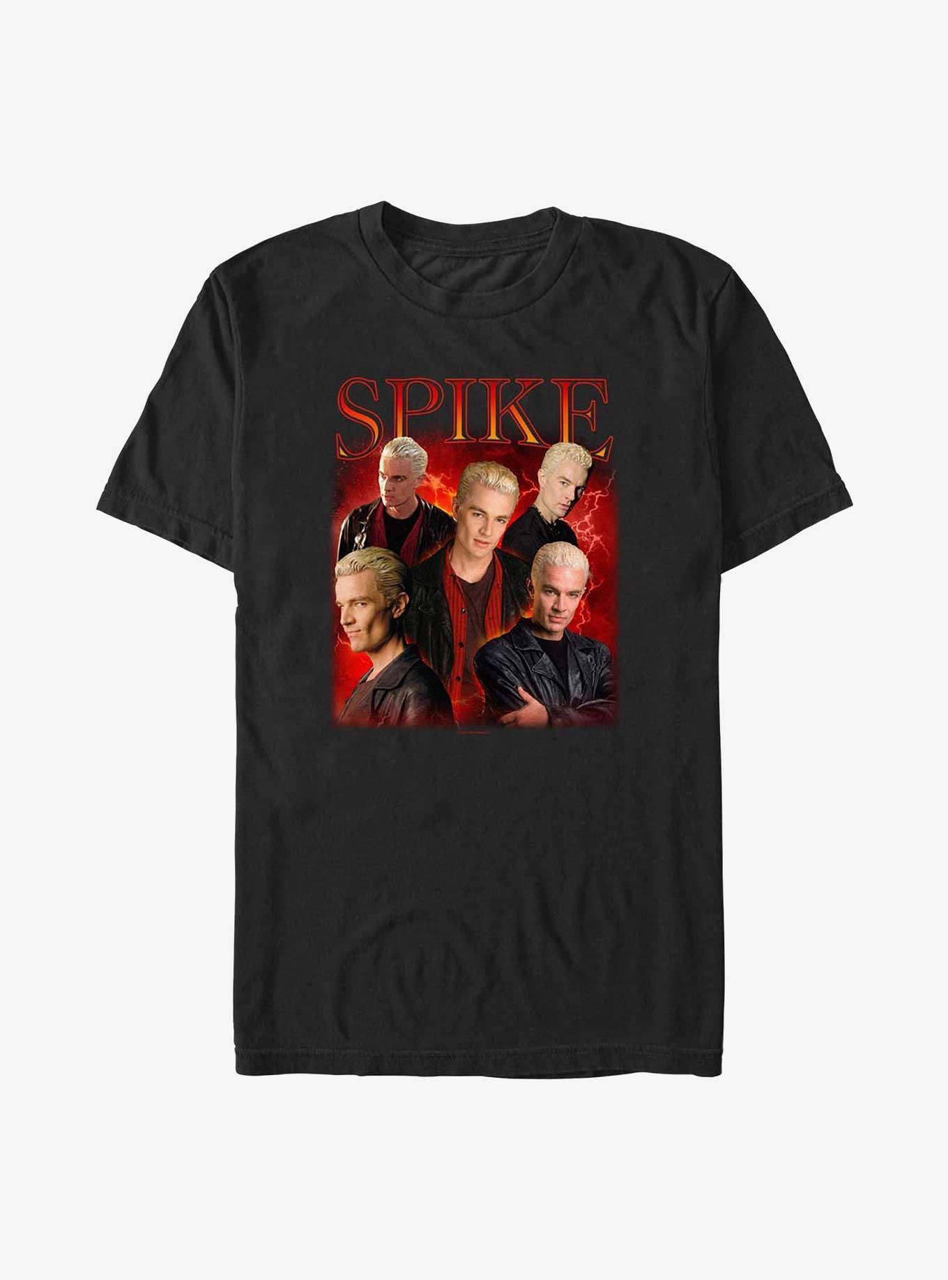 Buffy The Vampire Slayer Spike Y2K Montage Big & Tall T-Shirt, BLACK, hi-res