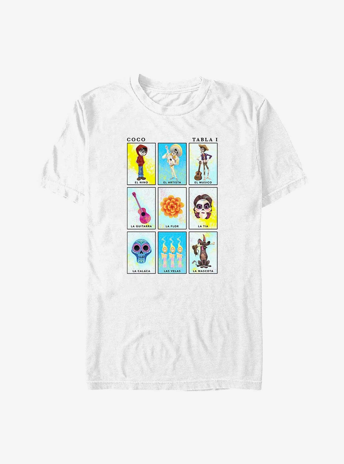 Disney Pixar Coco Loteria Big & Tall T-Shirt, WHITE, hi-res