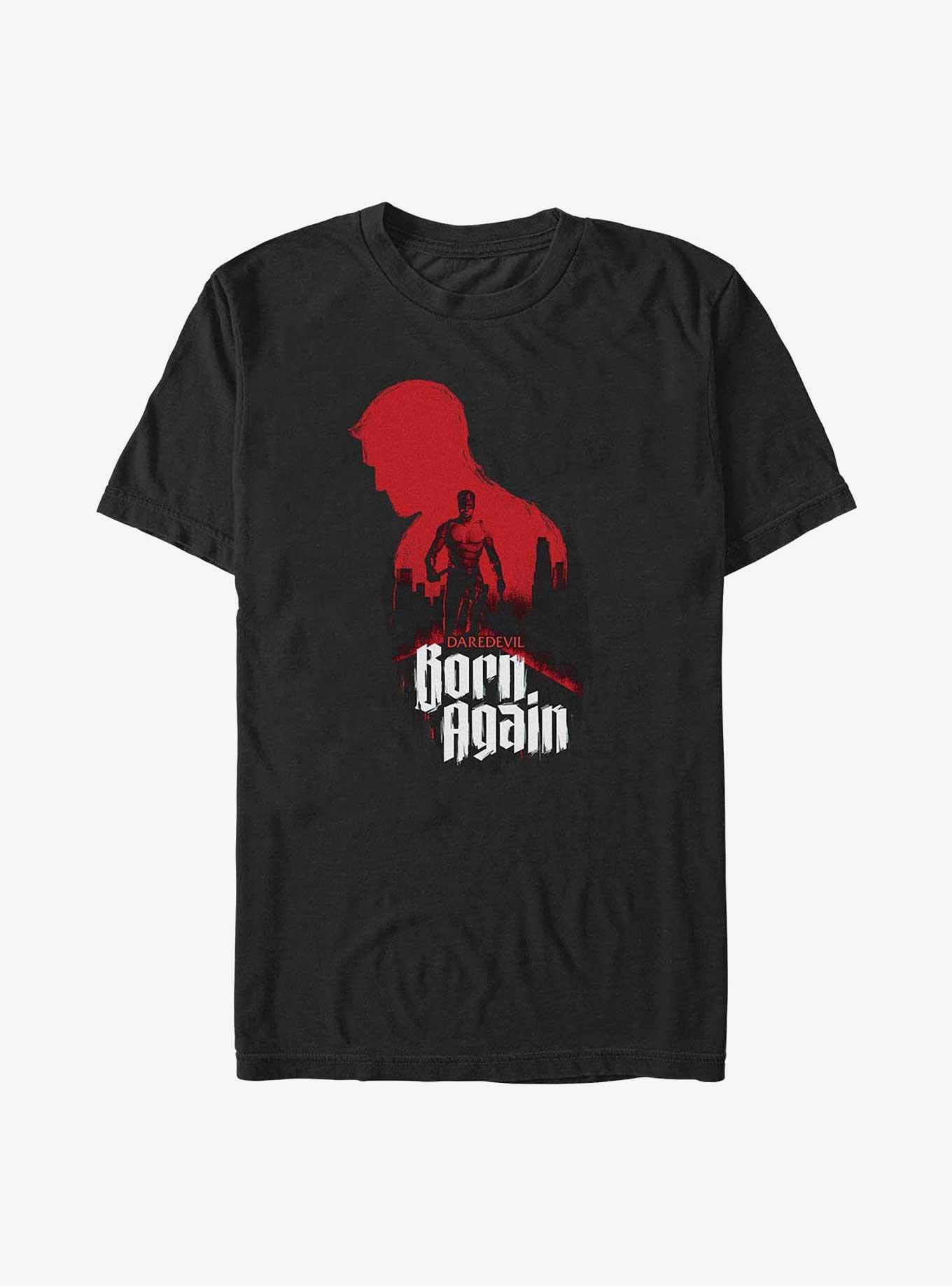Marvel Daredevil: Born Again Silhouette Big & Tall T-Shirt, BLACK, hi-res