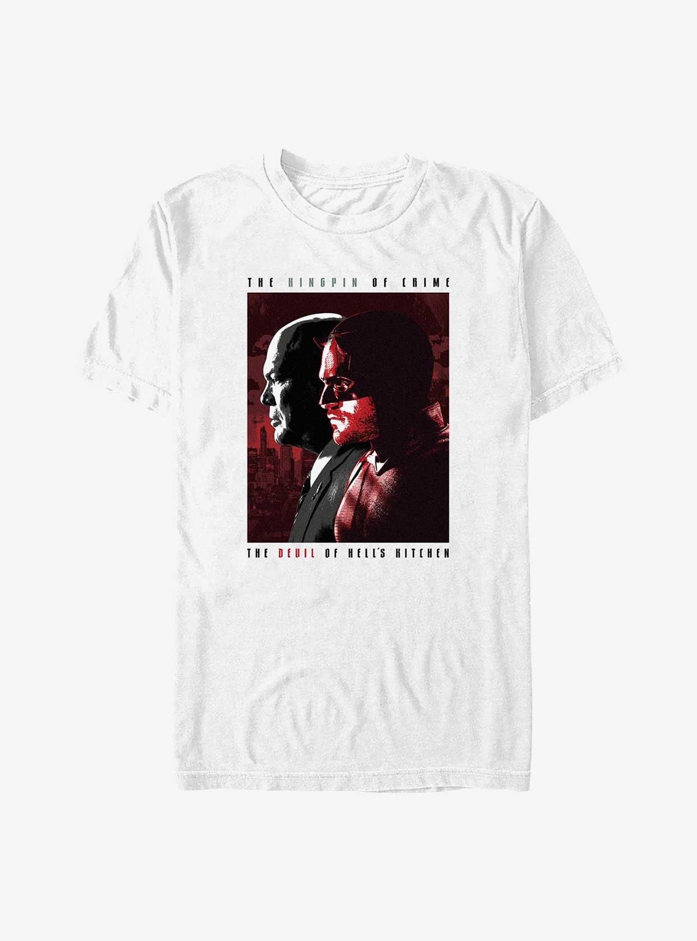 Marvel Daredevil: Born Again The Devil And The Kingpin Big & Tall T-Shirt, , hi-res
