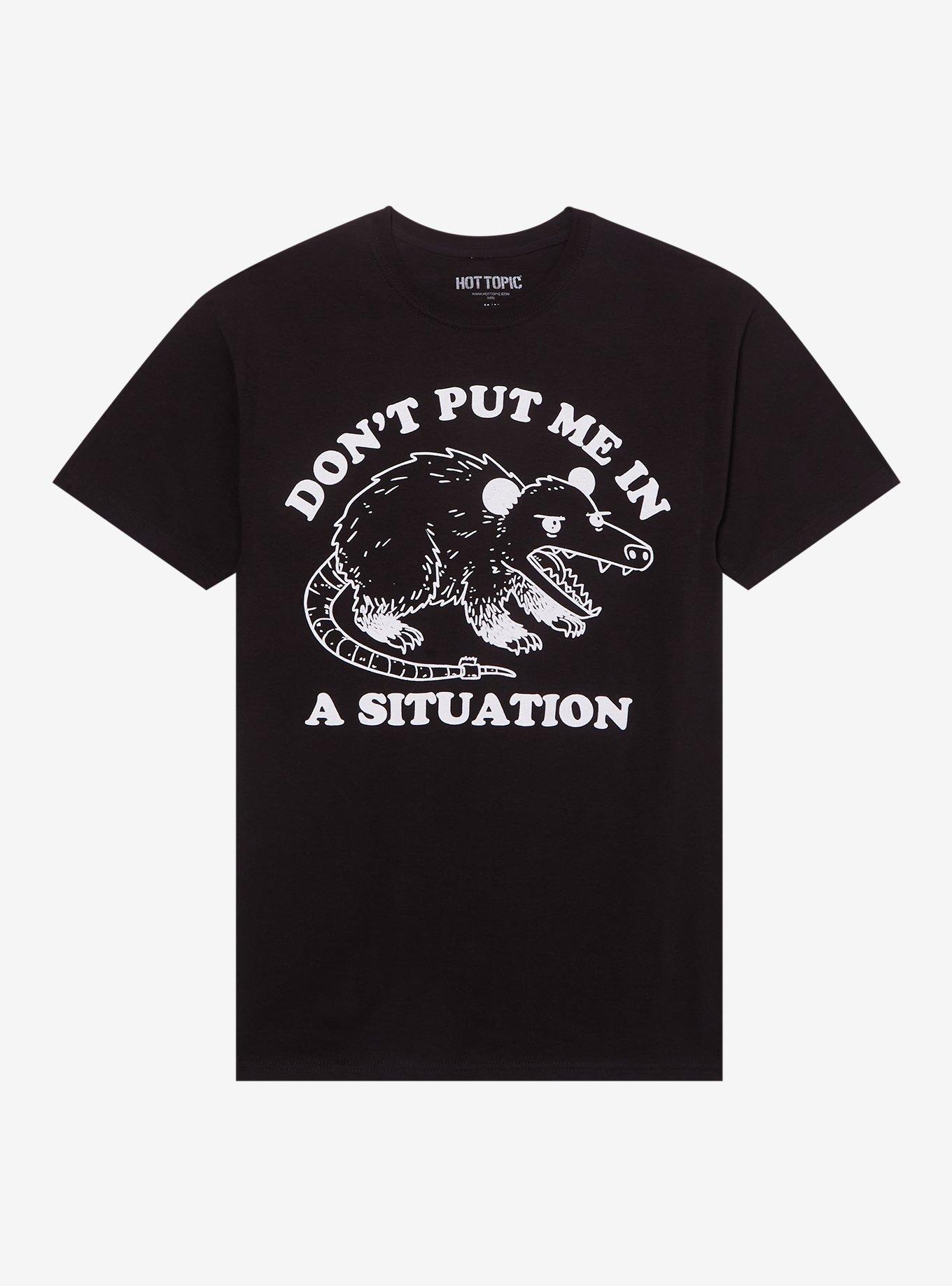 Don't Put Me In A Situation Possum T-Shirt, , hi-res