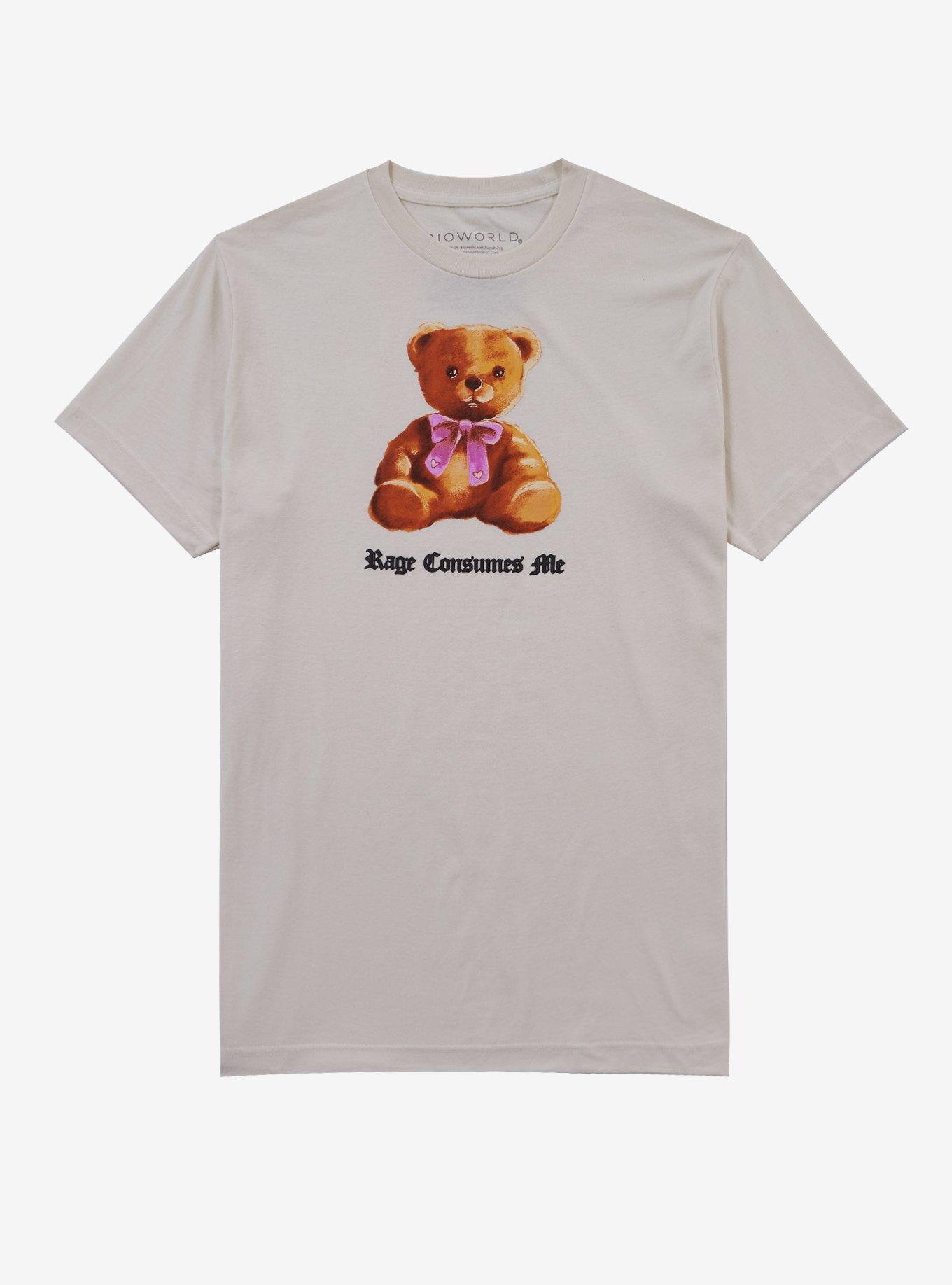 Teddy Bear Rage Puff Print T-Shirt, , hi-res