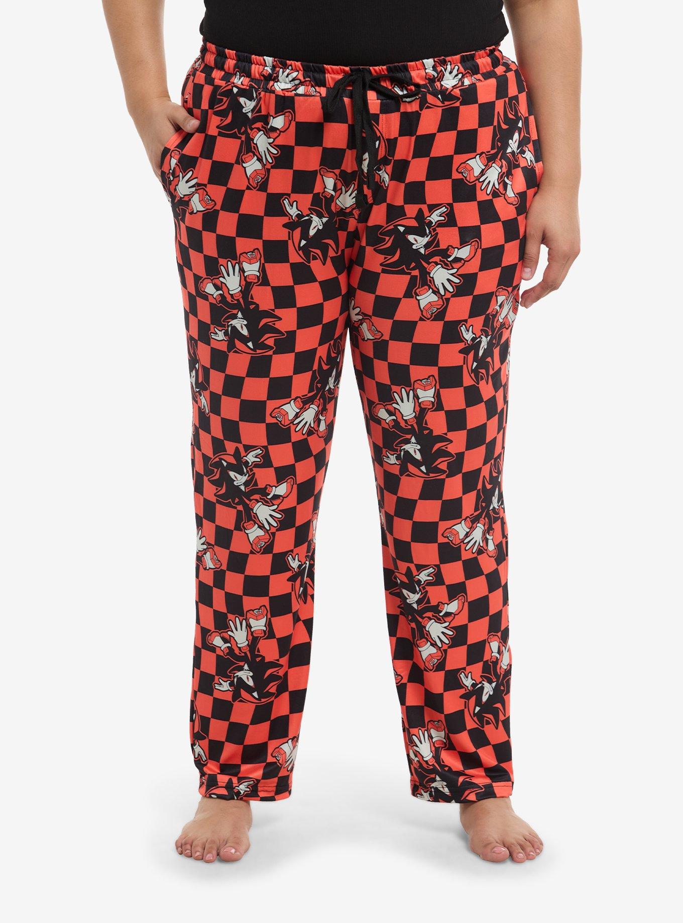 Sonic The Hedgehog Shadow Girls Pajama Pants Plus Size, , hi-res