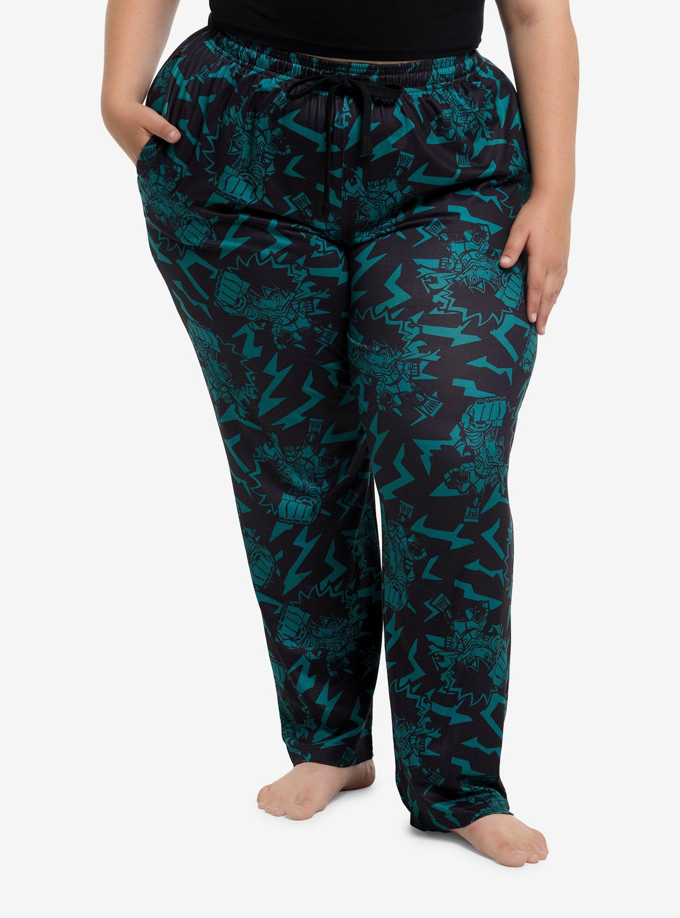 My Hero Academia Chibi Deku Pajama Pants Plus Size, , hi-res