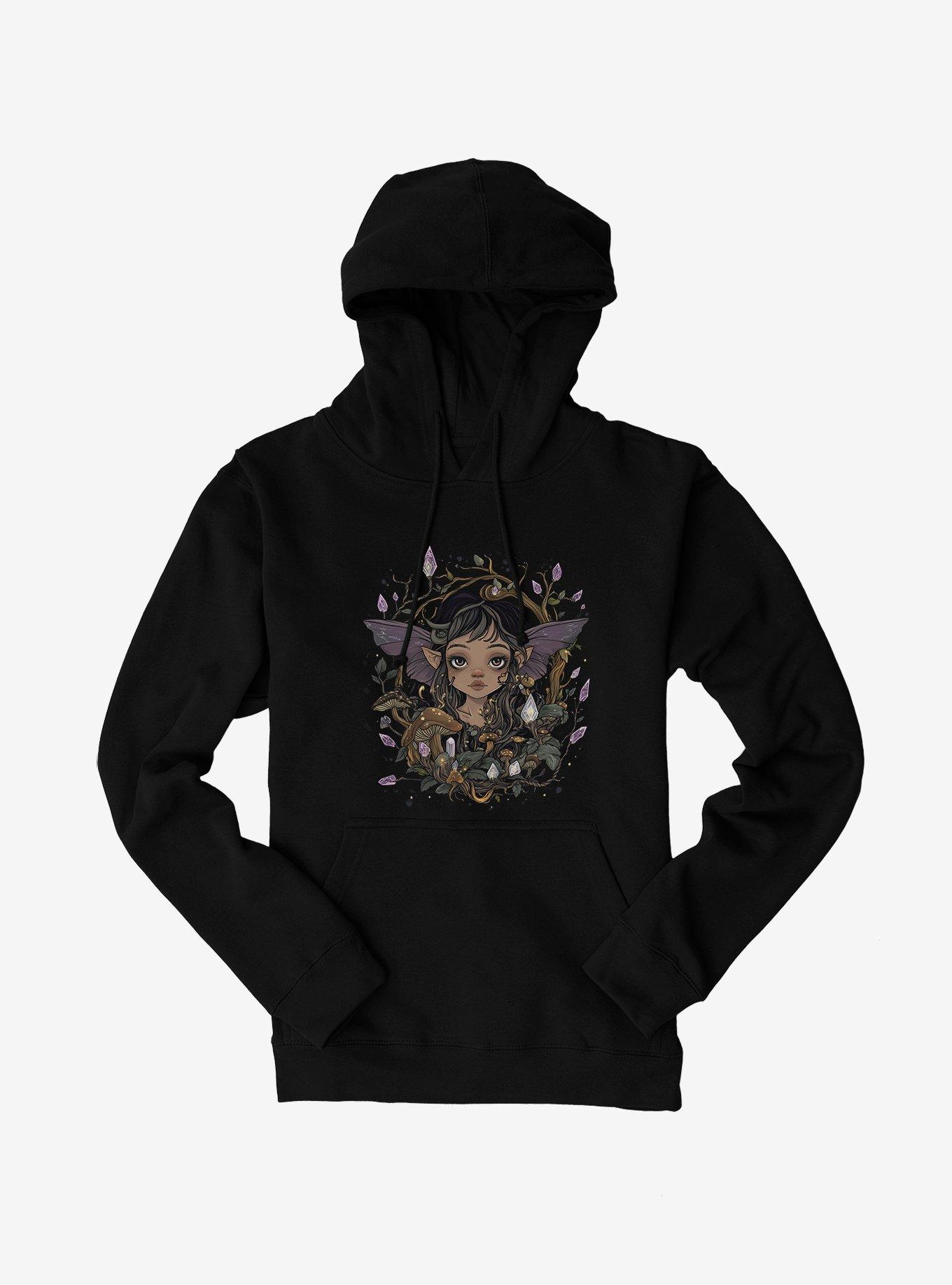 Dark Fairy Crystal Blossoms Hoodie, , hi-res