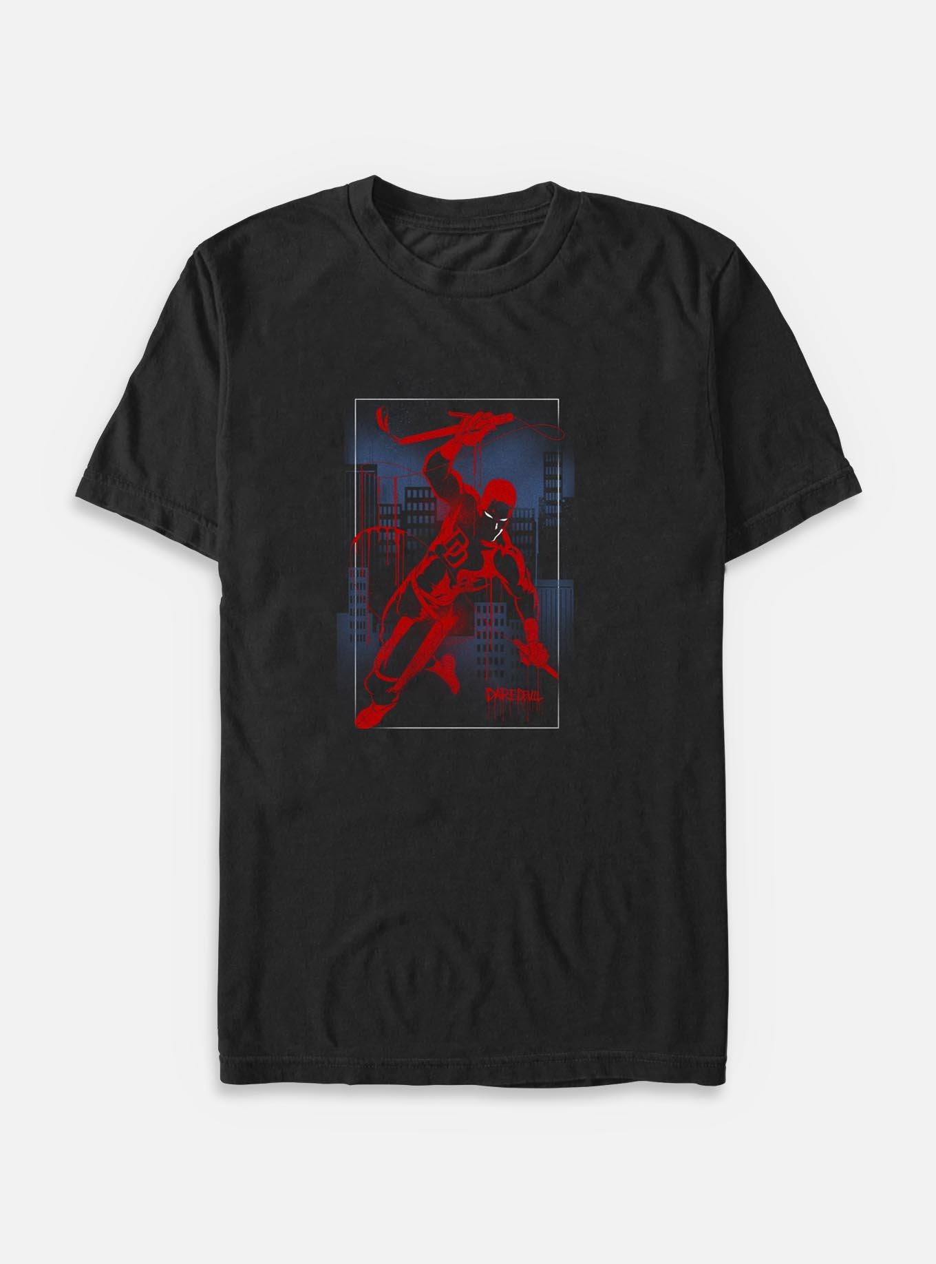 Marvel Daredevil Cityscape Graffiti Big & Tall T-Shirt, , hi-res