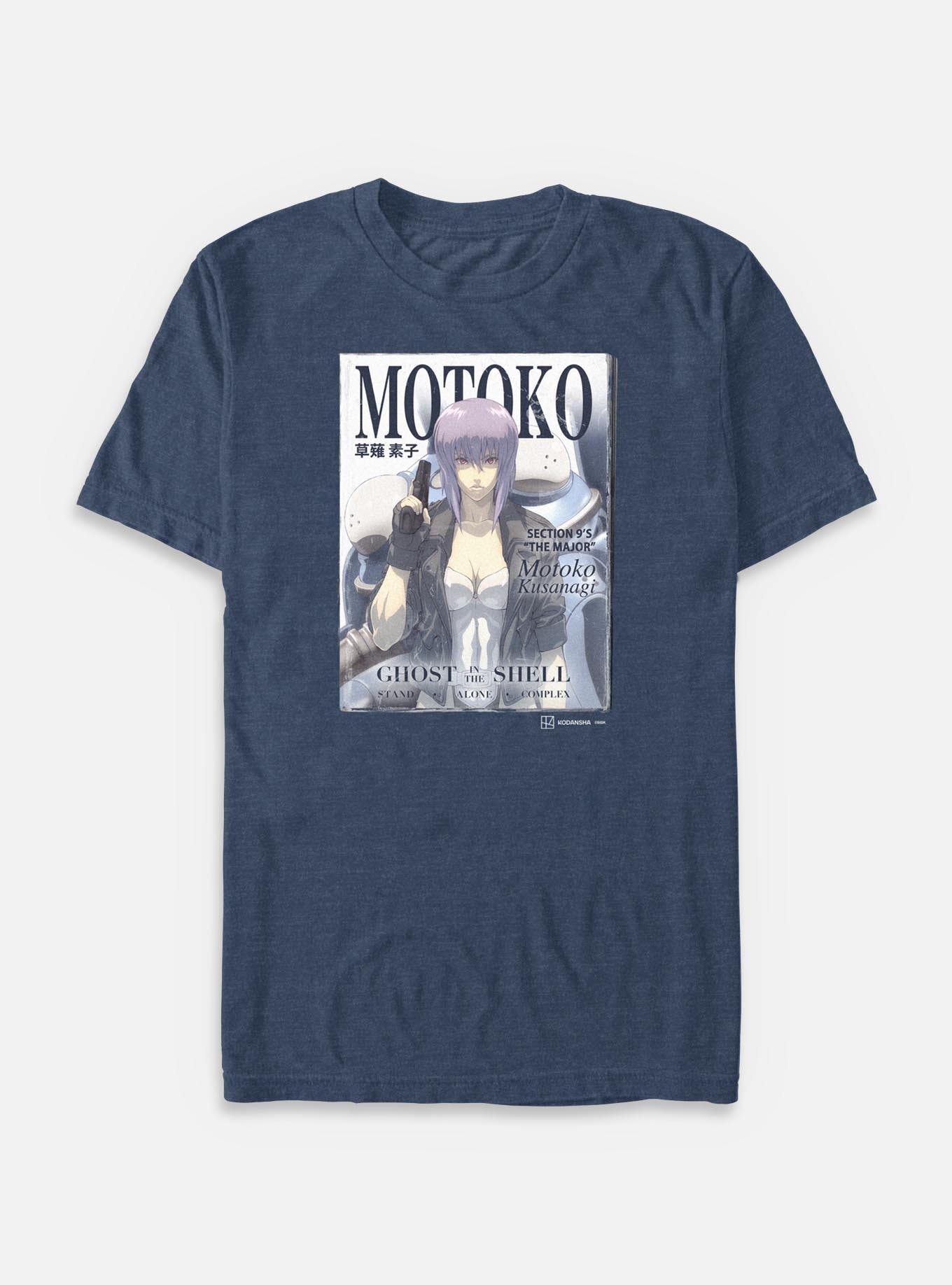 Ghost in the Shell Magazine Cover Big & Tall T-Shirt - BLUE | BoxLunch