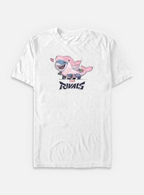 Marvel Rivals Lovely Jeff Shark Big & Tall T-Shirt - WHITE | BoxLunch