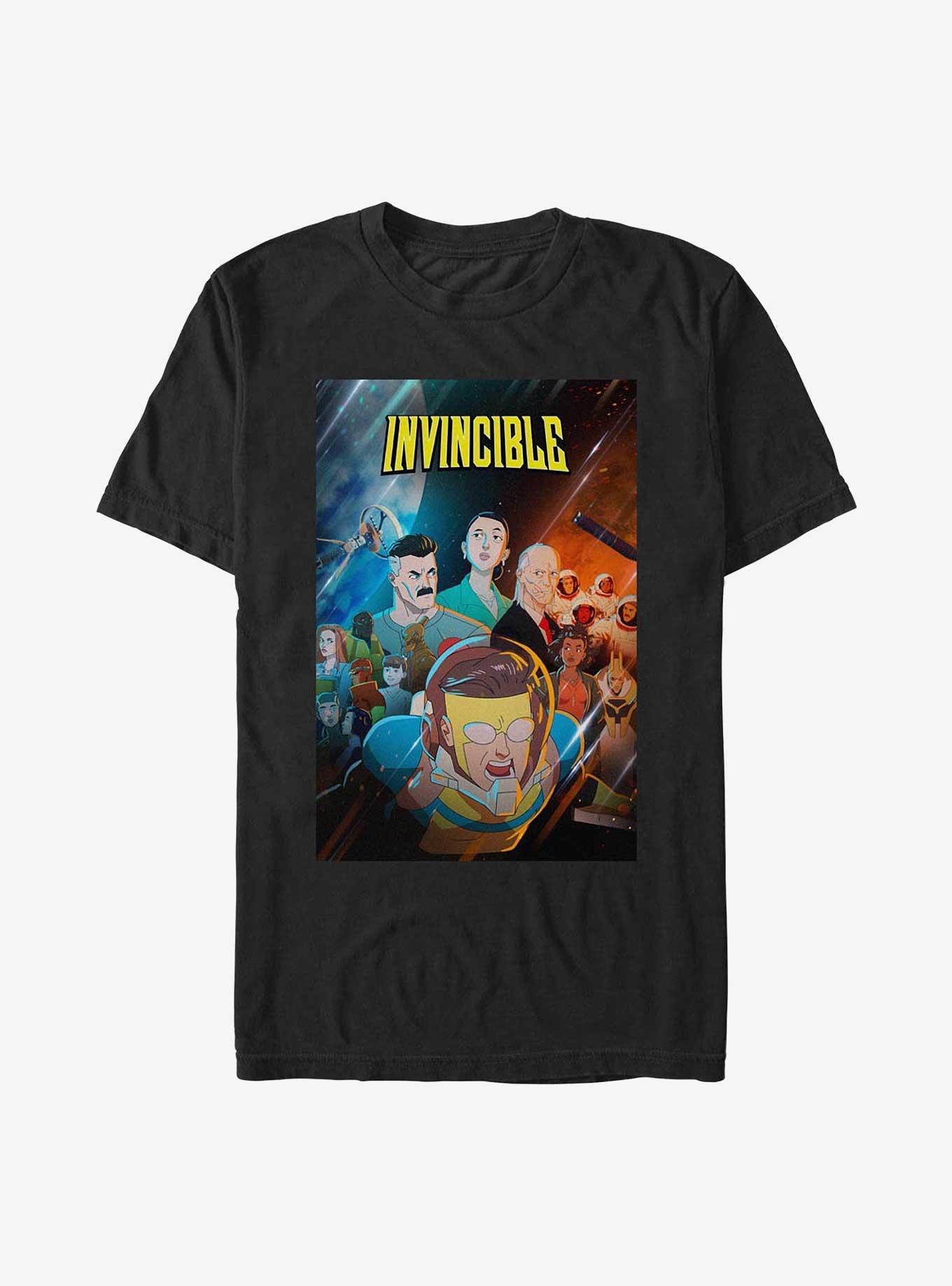 Invincible Poster T-Shirt, BLACK, hi-res