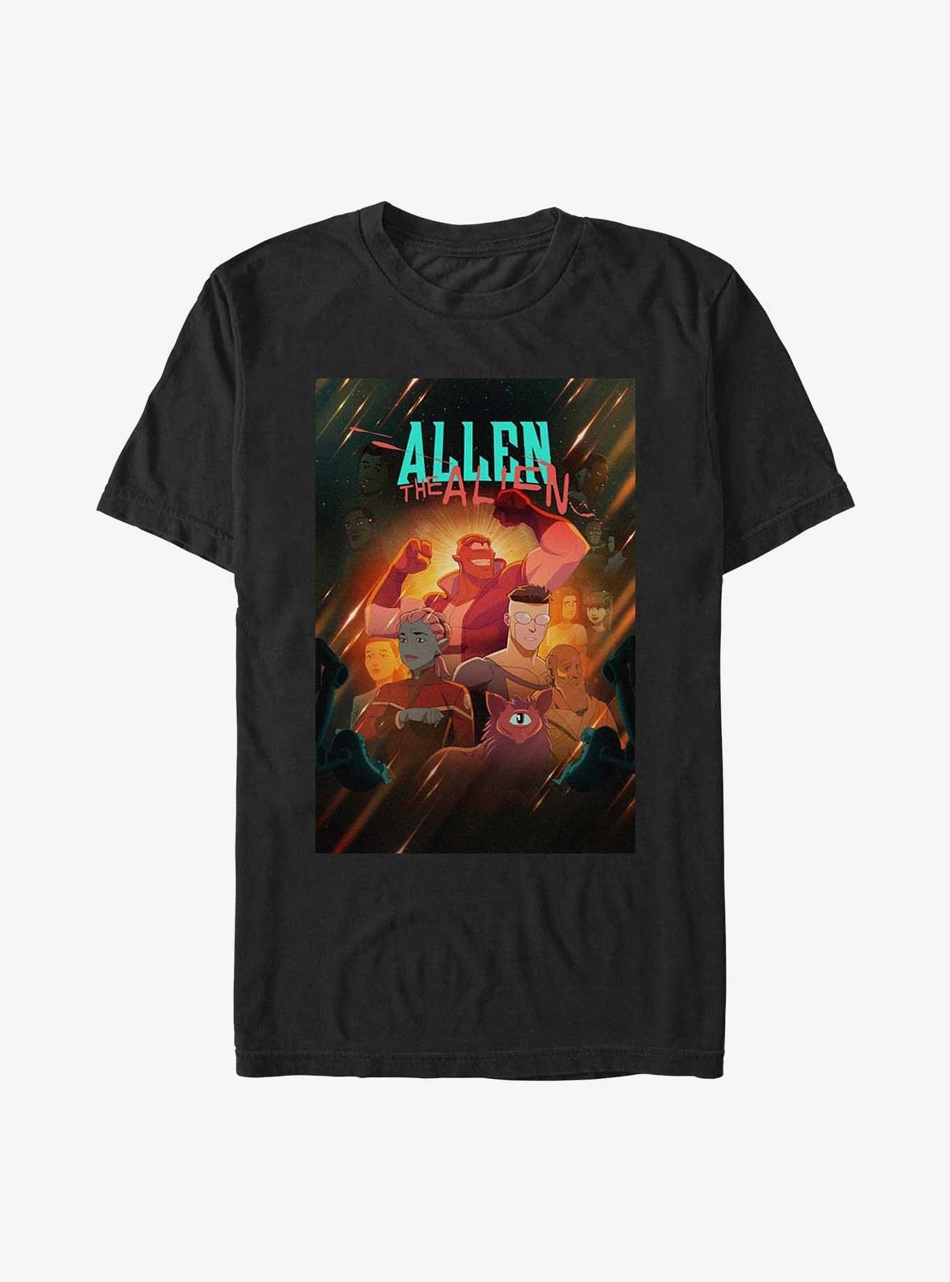 Invincible Allen The Alien T-Shirt, BLACK, hi-res