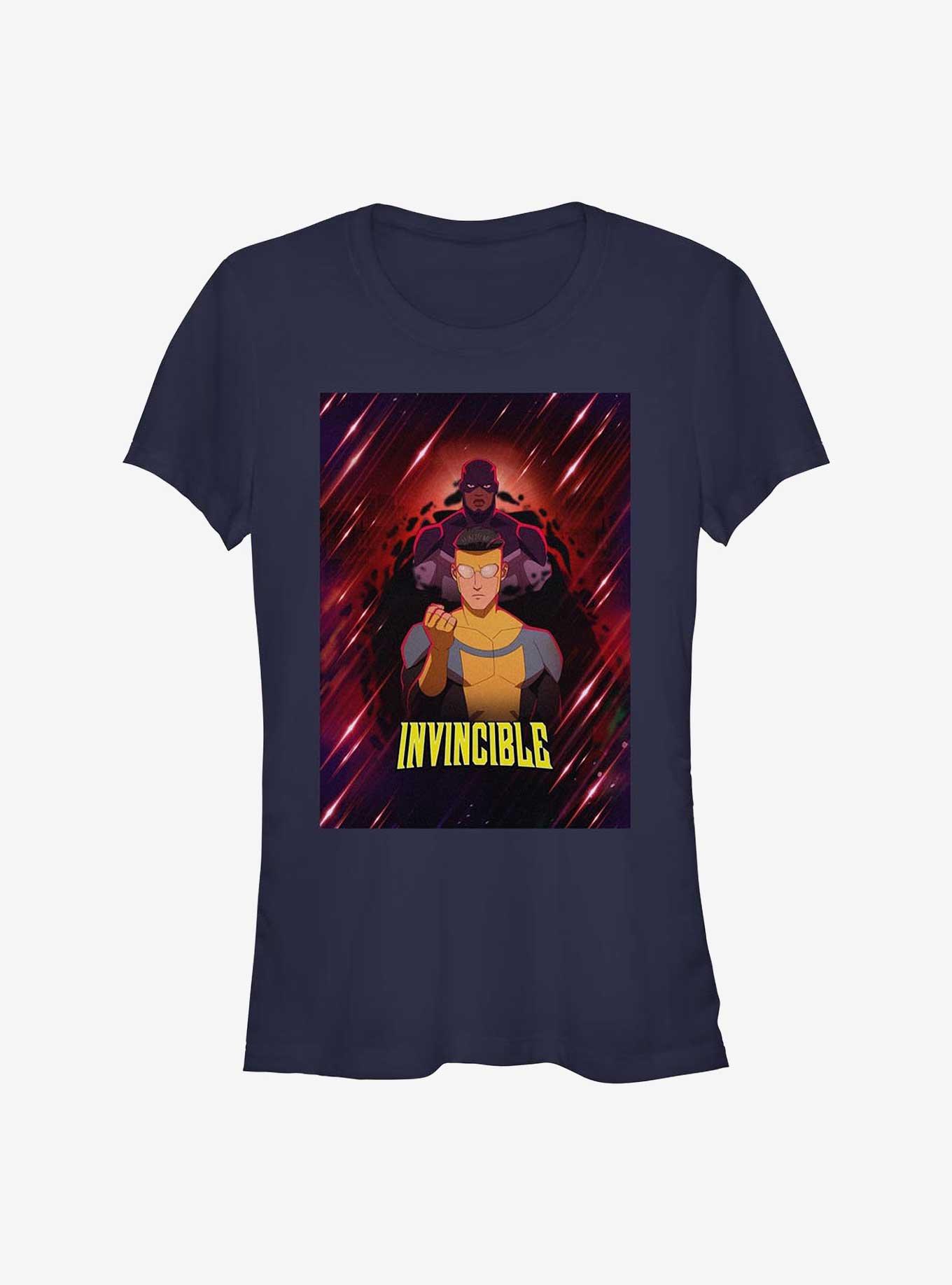 Invincible Black Samson Poster Girls T-Shirt, NAVY, hi-res