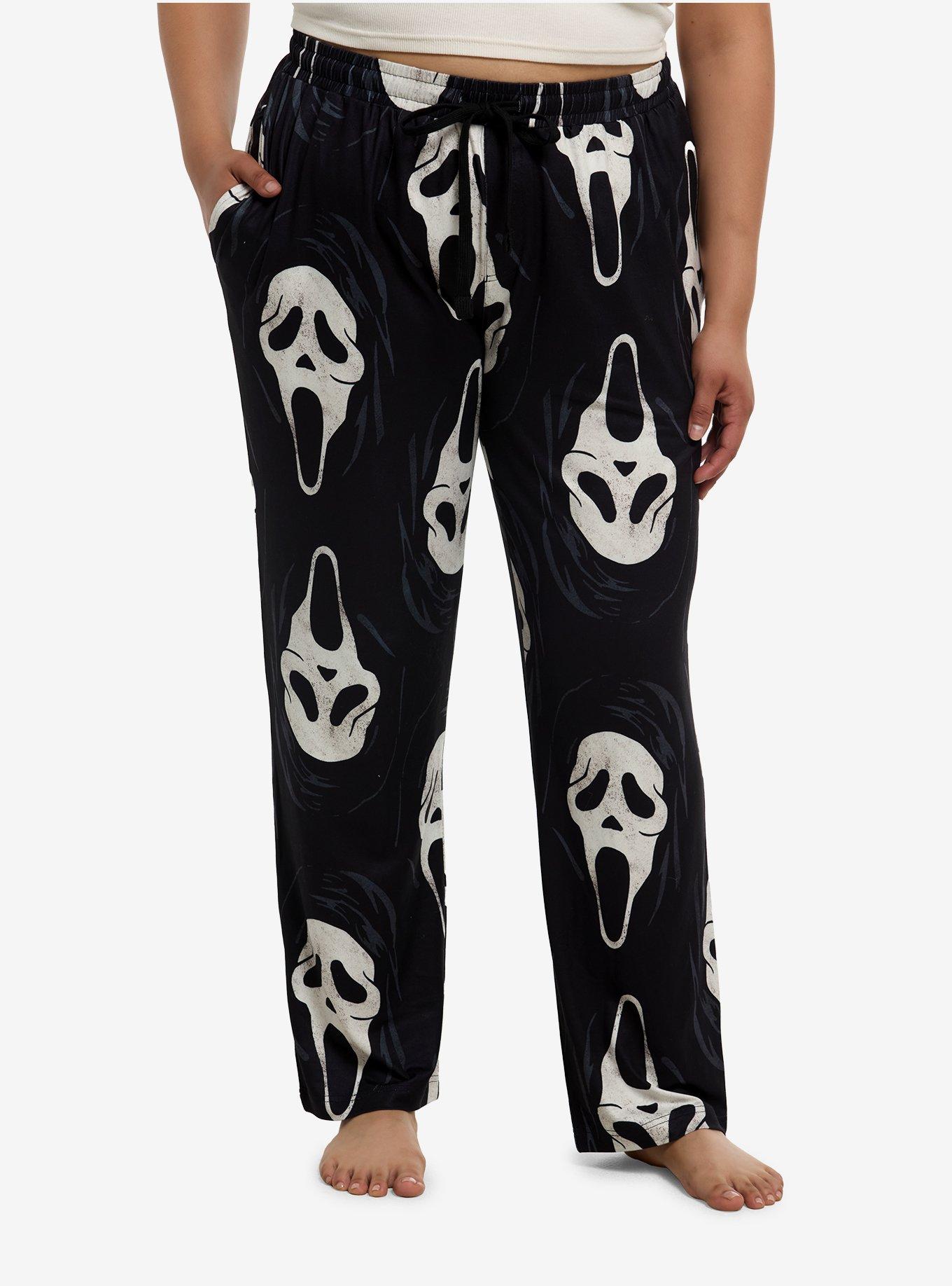 Ghost Face Girls Pajama Pants Plus Size, , hi-res