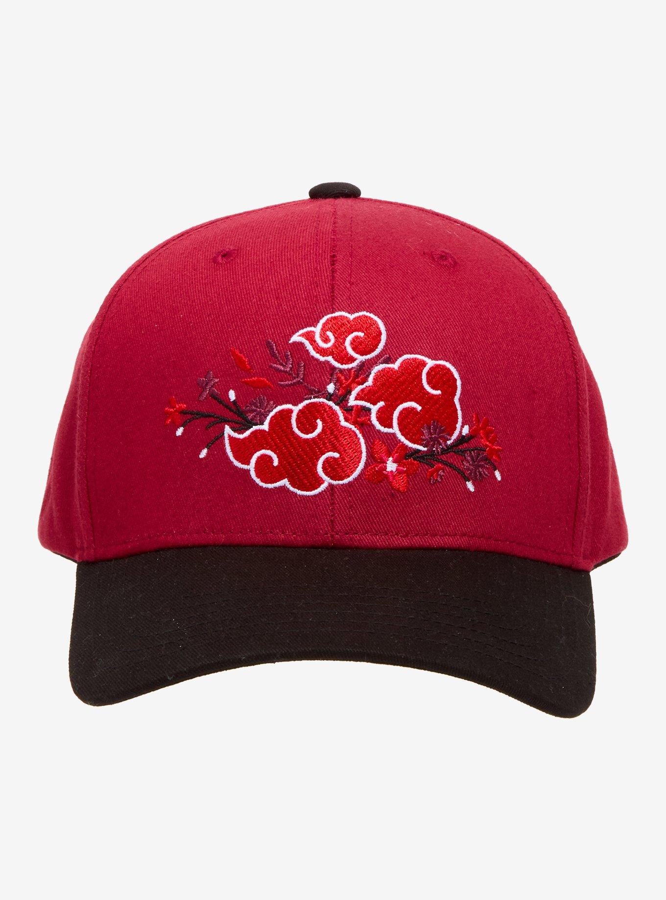 Naruto Shippuden Akatsuki Floral Ball Cap — BoxLunch Exclusive, , hi-res
