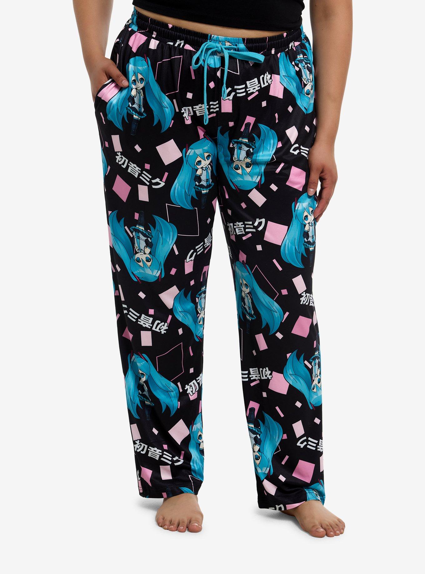 Hatsune Miku Chibi Girls Pajama Pants Plus Size, , hi-res