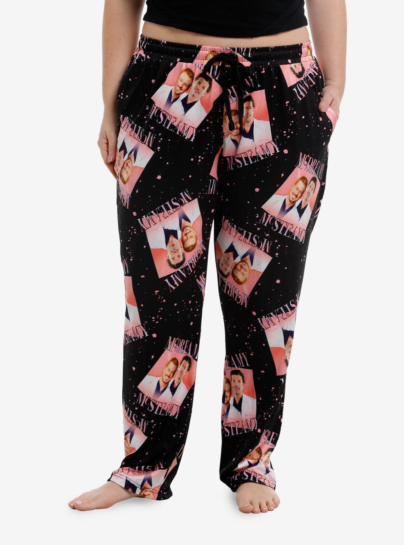 Grey's Anatomy McDreamy & McSteamy Girls Pajama Pants Plus Size, , hi-res