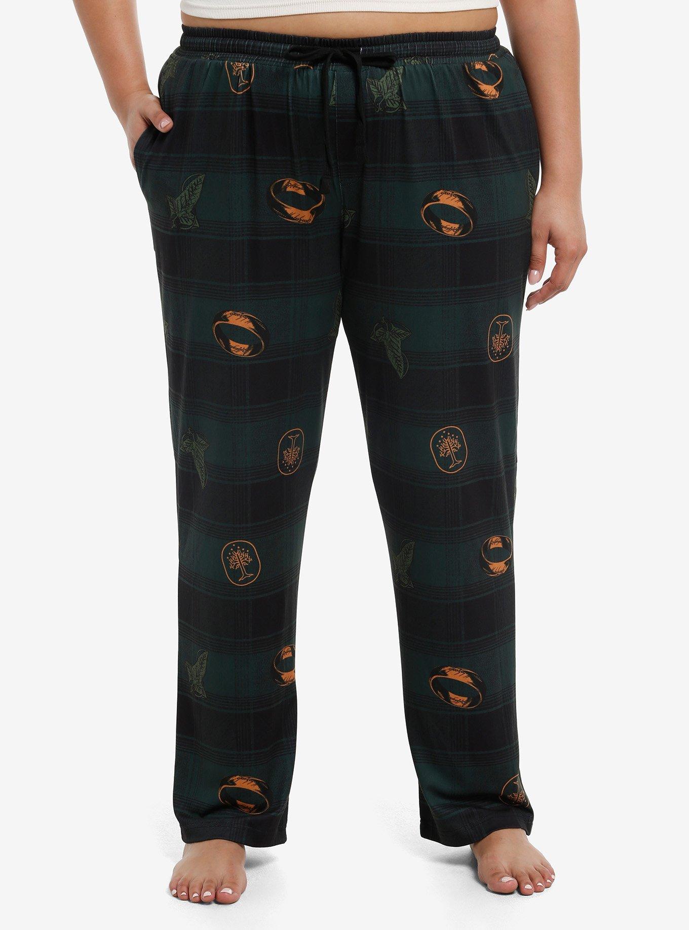 The Lord Of The Rings Allover Print Girls Pajama Pants Plus Size, , hi-res