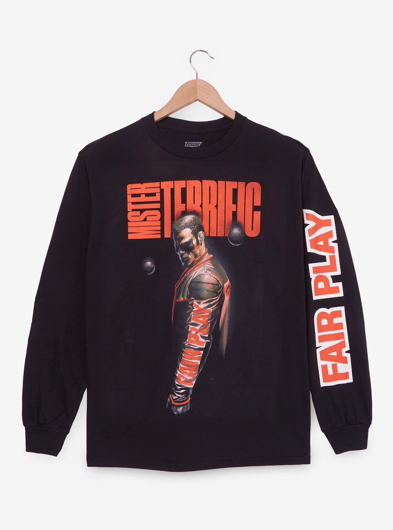 DC Comics Superman Mister Terrific Long Sleeve T-Shirt - BoxLunch Exclusive, BLACK, hi-res