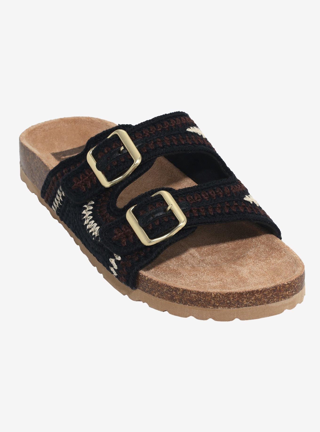 Dirty Laundry Tambour Crochet Buckle Sandals, , hi-res