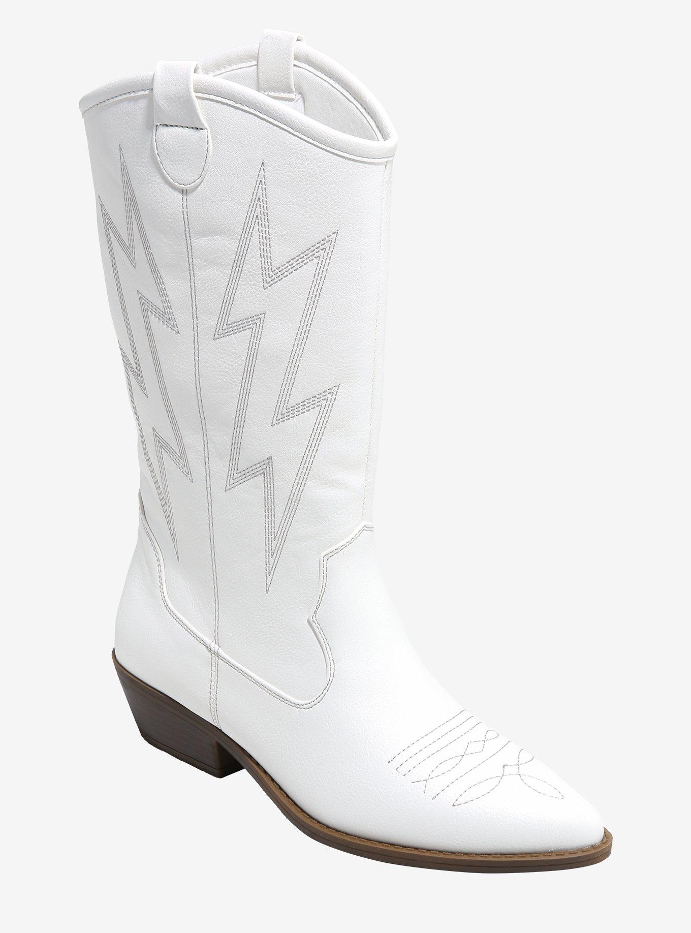 Dirty Laundry White Josea Cowboy Boots, MULTI, hi-res