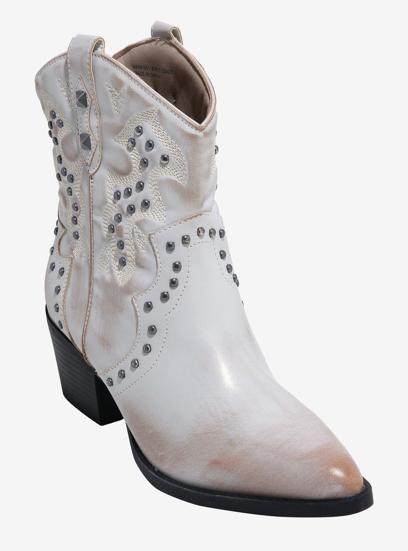 Dirty Laundry White Nowhere Stud Cowboy Boots, MULTI, hi-res
