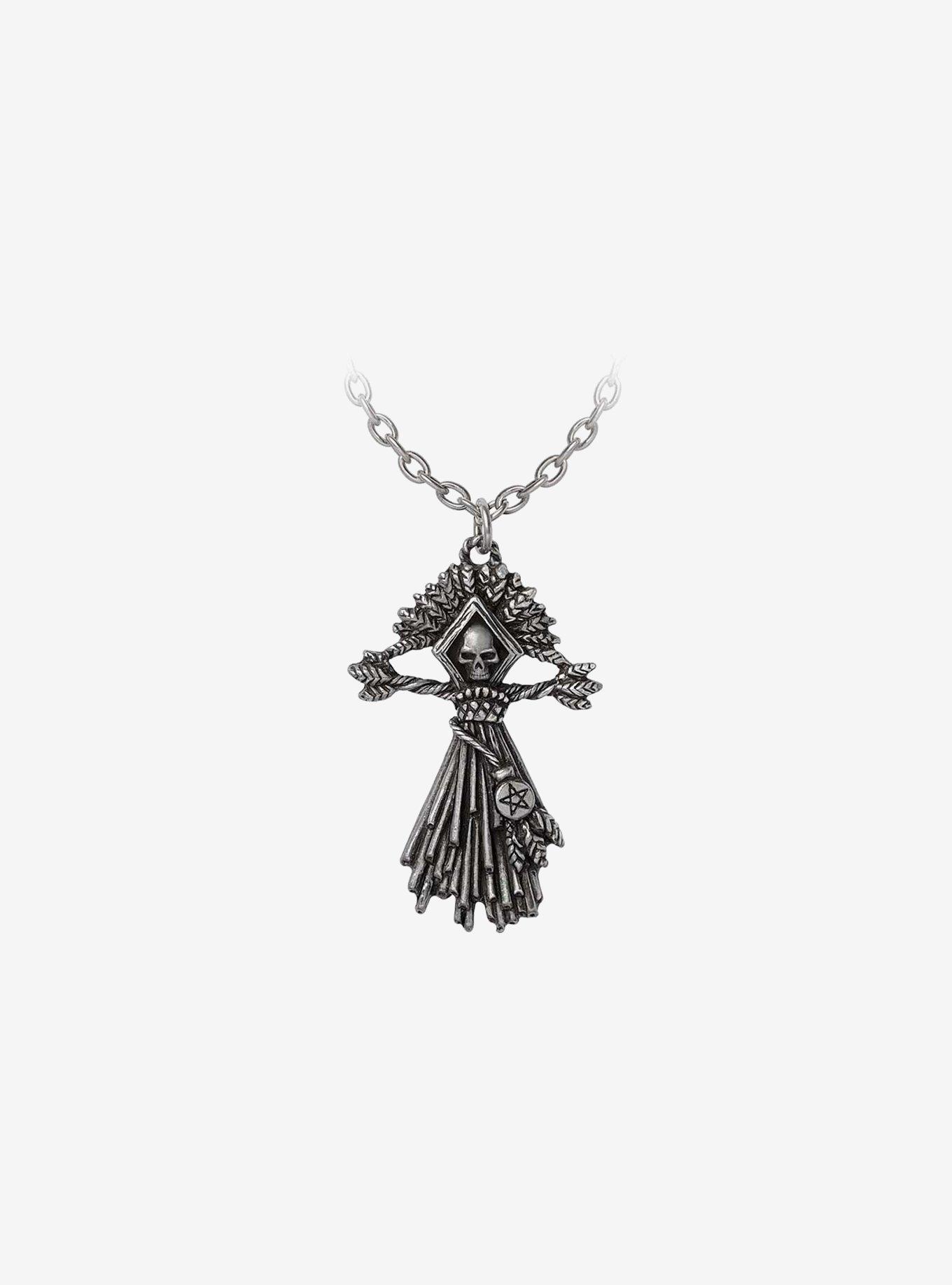 Corn Witch Pendant Necklace, , hi-res