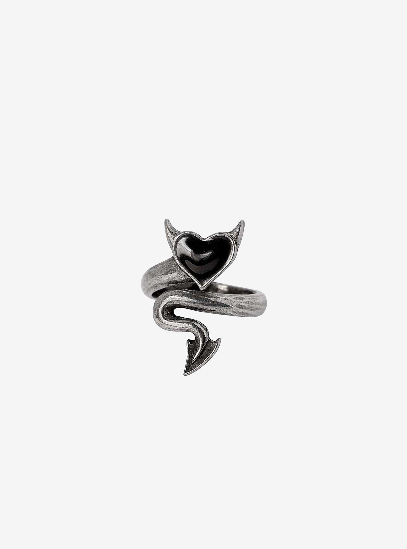 Alchemy of England Devil Heart Wrap Ring