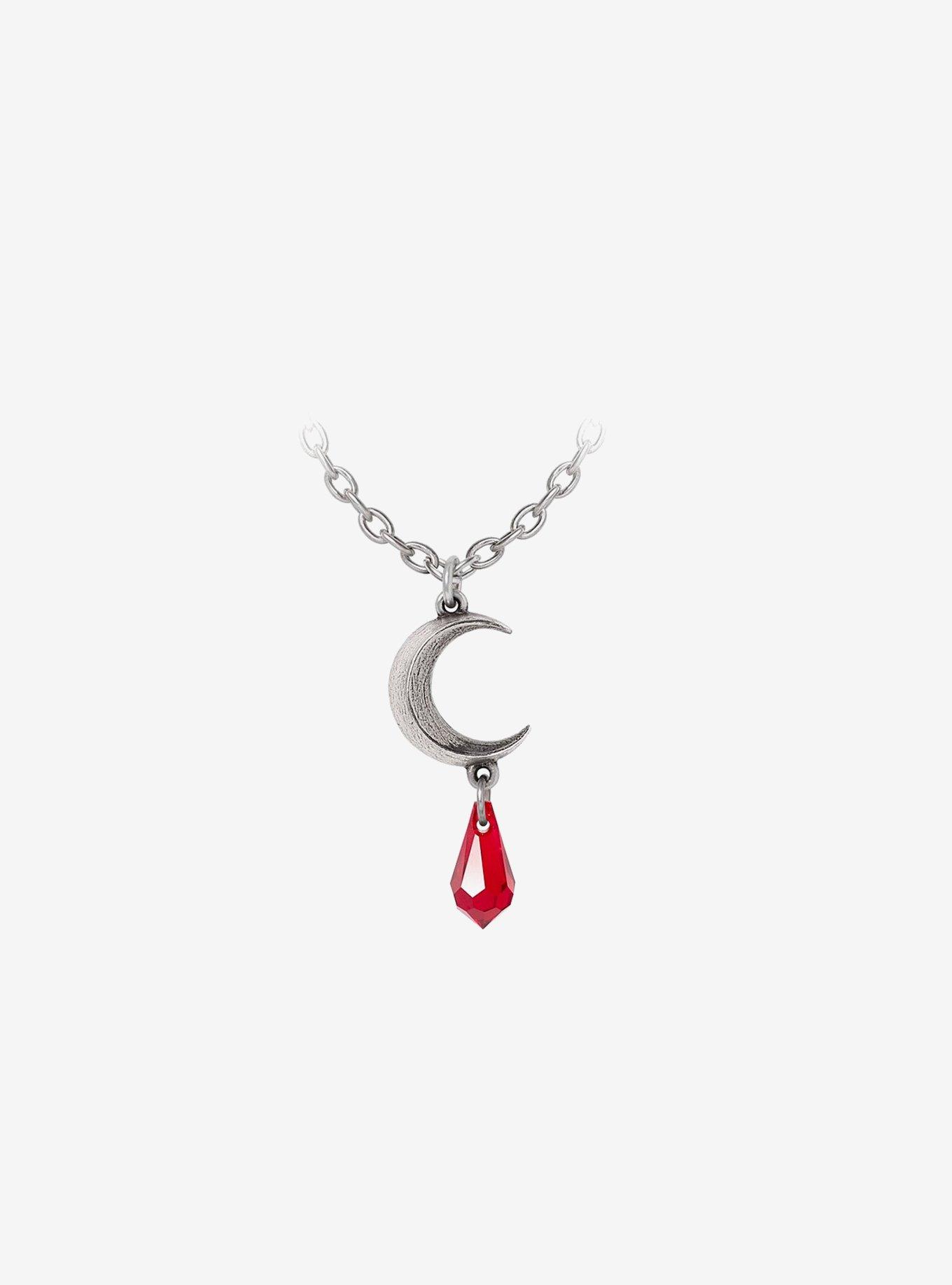 Alchemy of England Tears of the Moon Red Pendant Necklace, , hi-res
