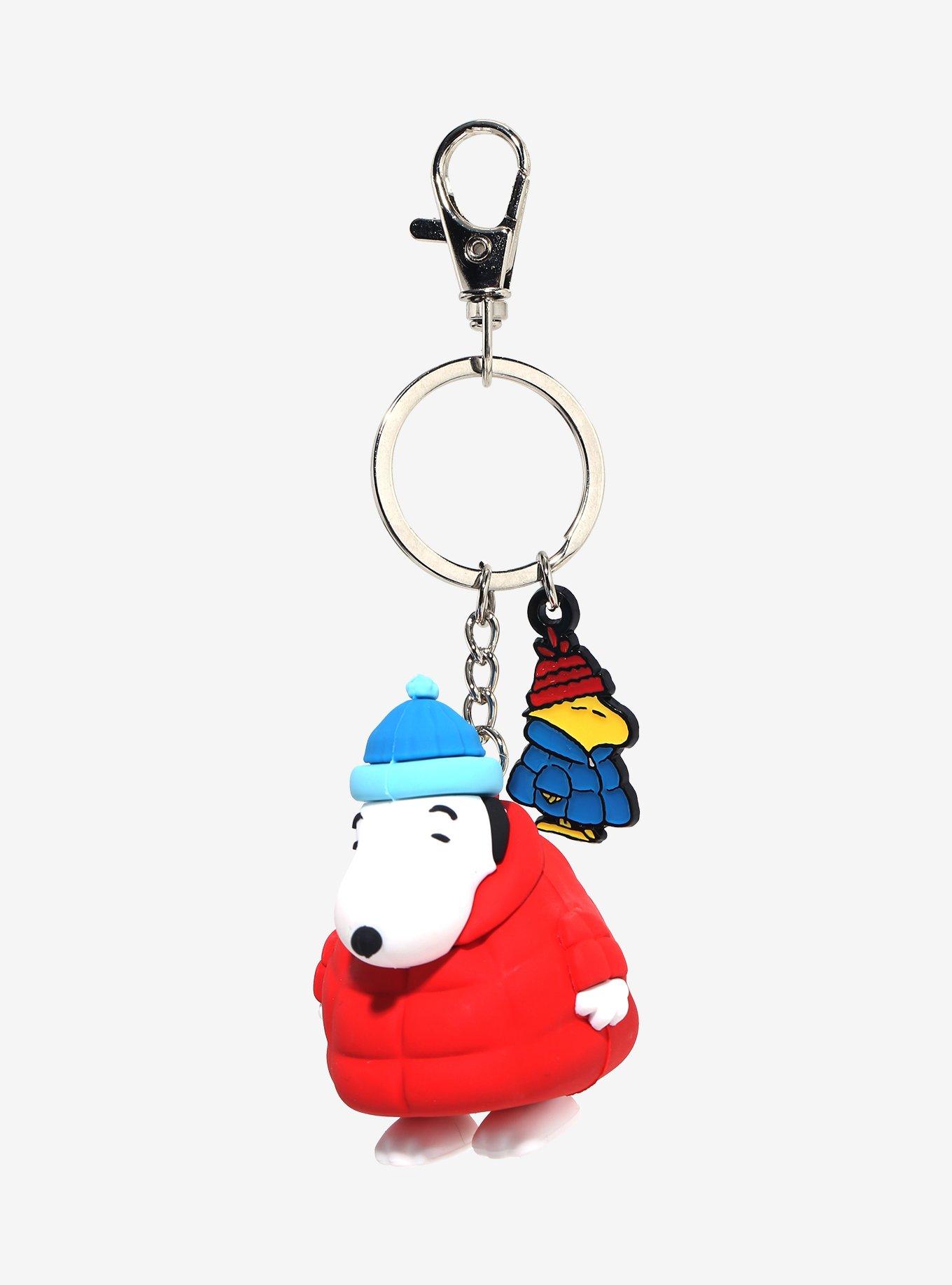 Peanuts Snoopy Puffer Jacket Multi-Charm Keychain - BoxLunch Exclusive, , hi-res