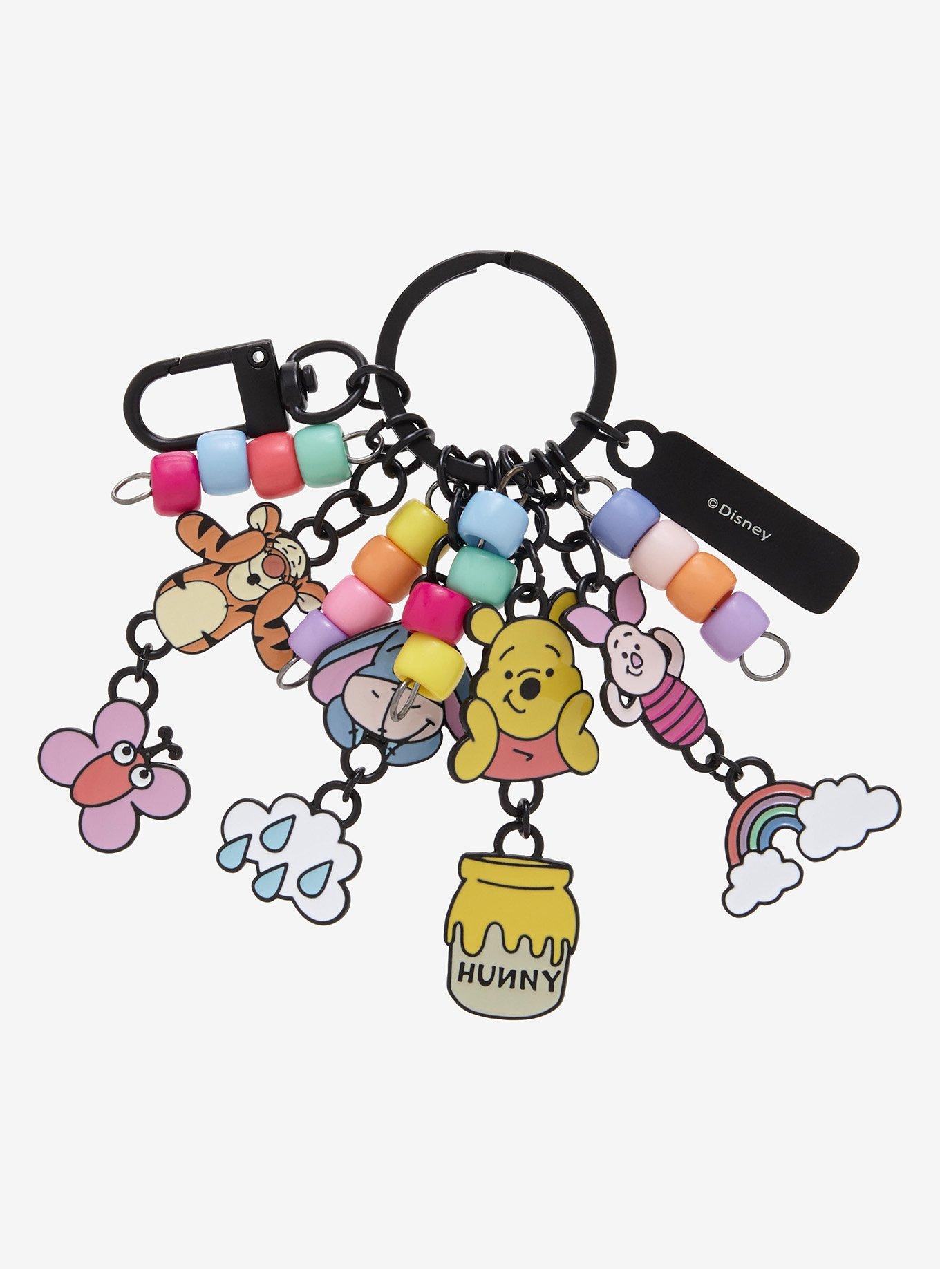 Disney Winnie the Pooh Beaded Multi-Charm Keychain &mdash;&nbsp;BoxLunch Exclusive, , hi-res