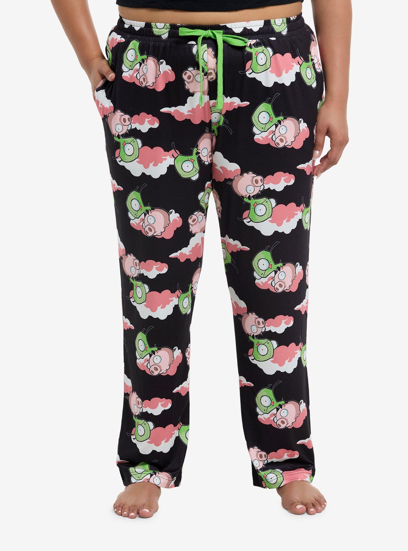 Invader Zim GIR Pig Clouds Pajama Pants Plus Size, , hi-res