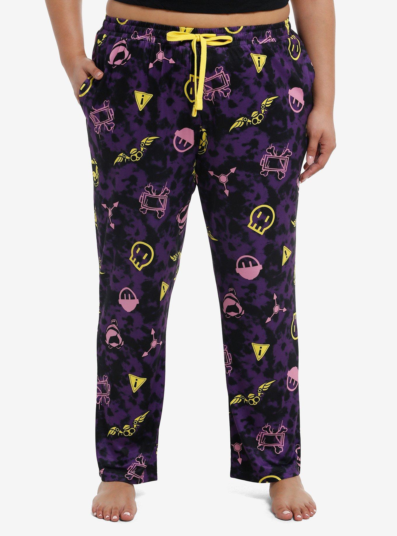 Murder Drones Symbols Girls Pajama Pants Plus Size, , hi-res
