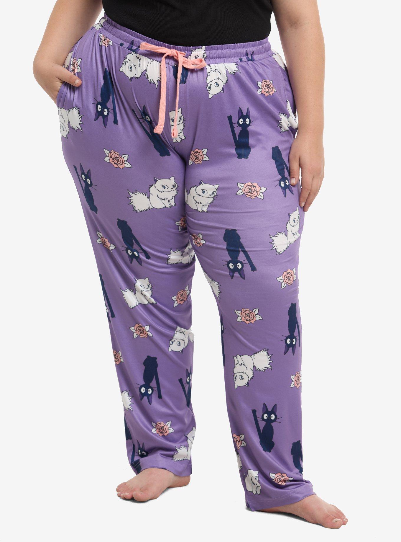 Studio Ghibli® Kiki's Delivery Service Cats Pajama Pants Plus Size, , hi-res