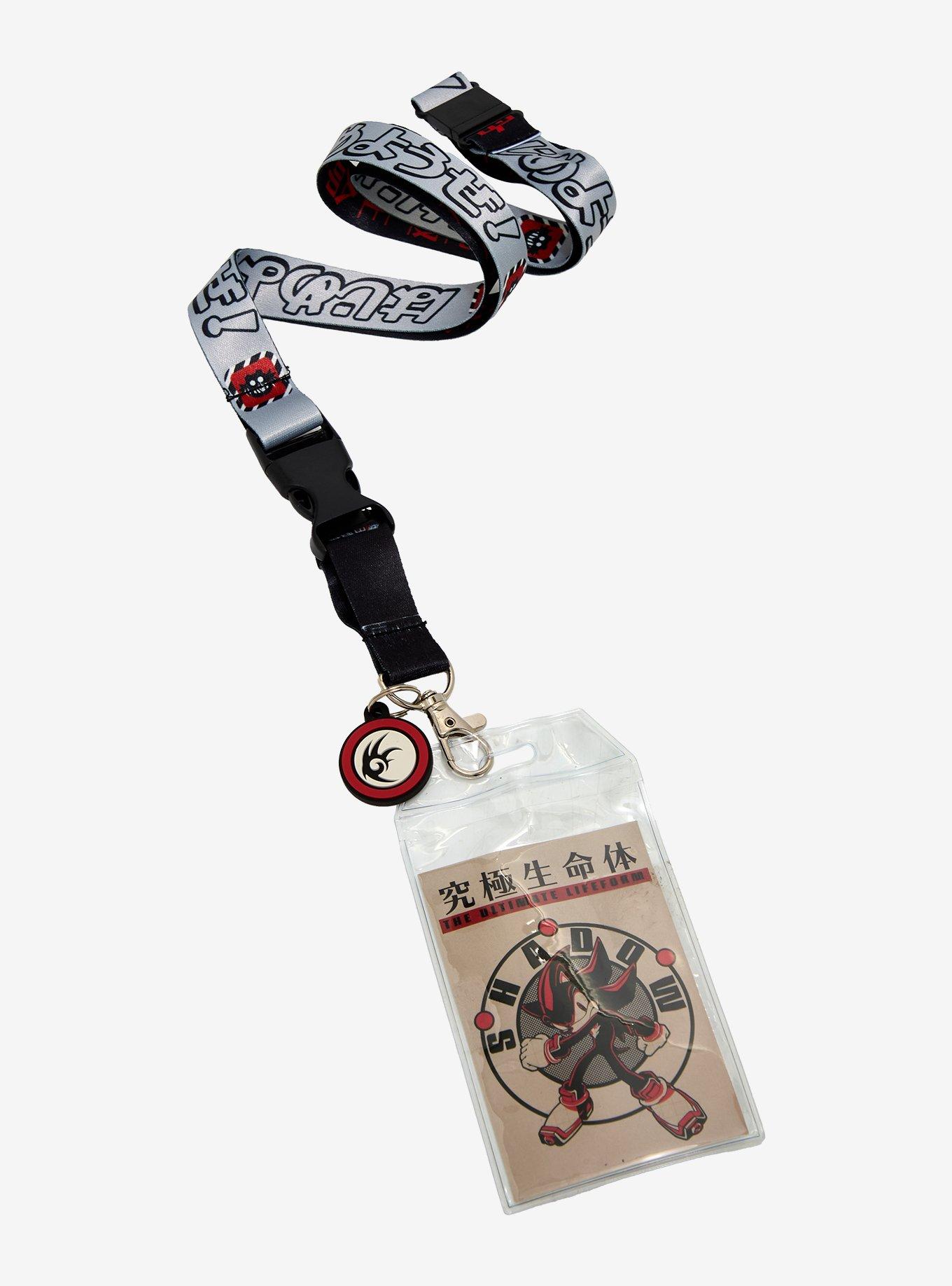 Sonic the Hedgehog Shadow Charm Lanyard — BoxLunch Exclusive, , hi-res