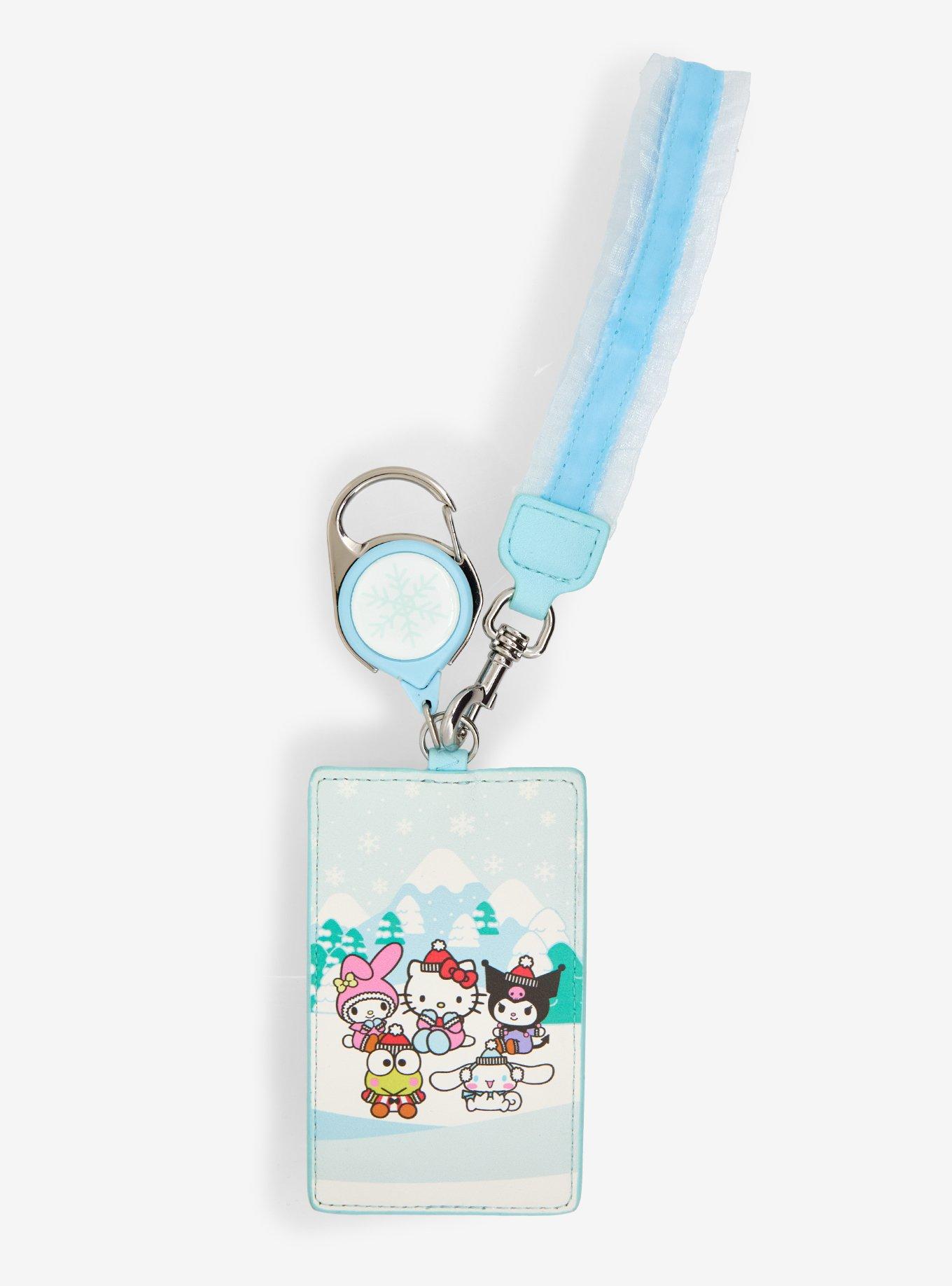 Loungefly Sanrio Hello Kitty and Friends Winter Ruffle Retractable Lanyard — BoxLunch Exclusive, , hi-res