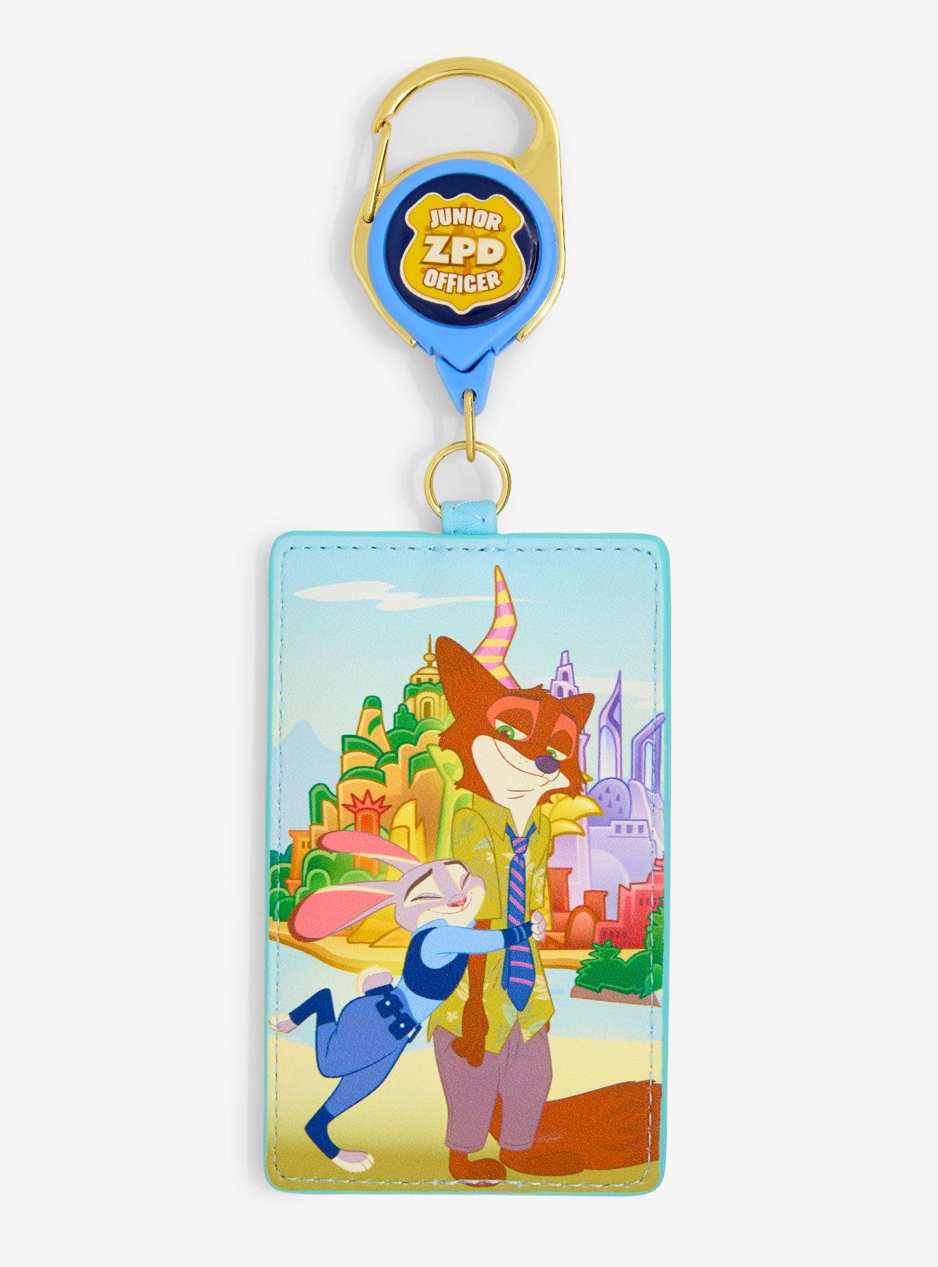 Loungefly Disney Zootopia Nick & Judy ZPD Retractable Lanyard — BoxLunch Exclusive, , hi-res