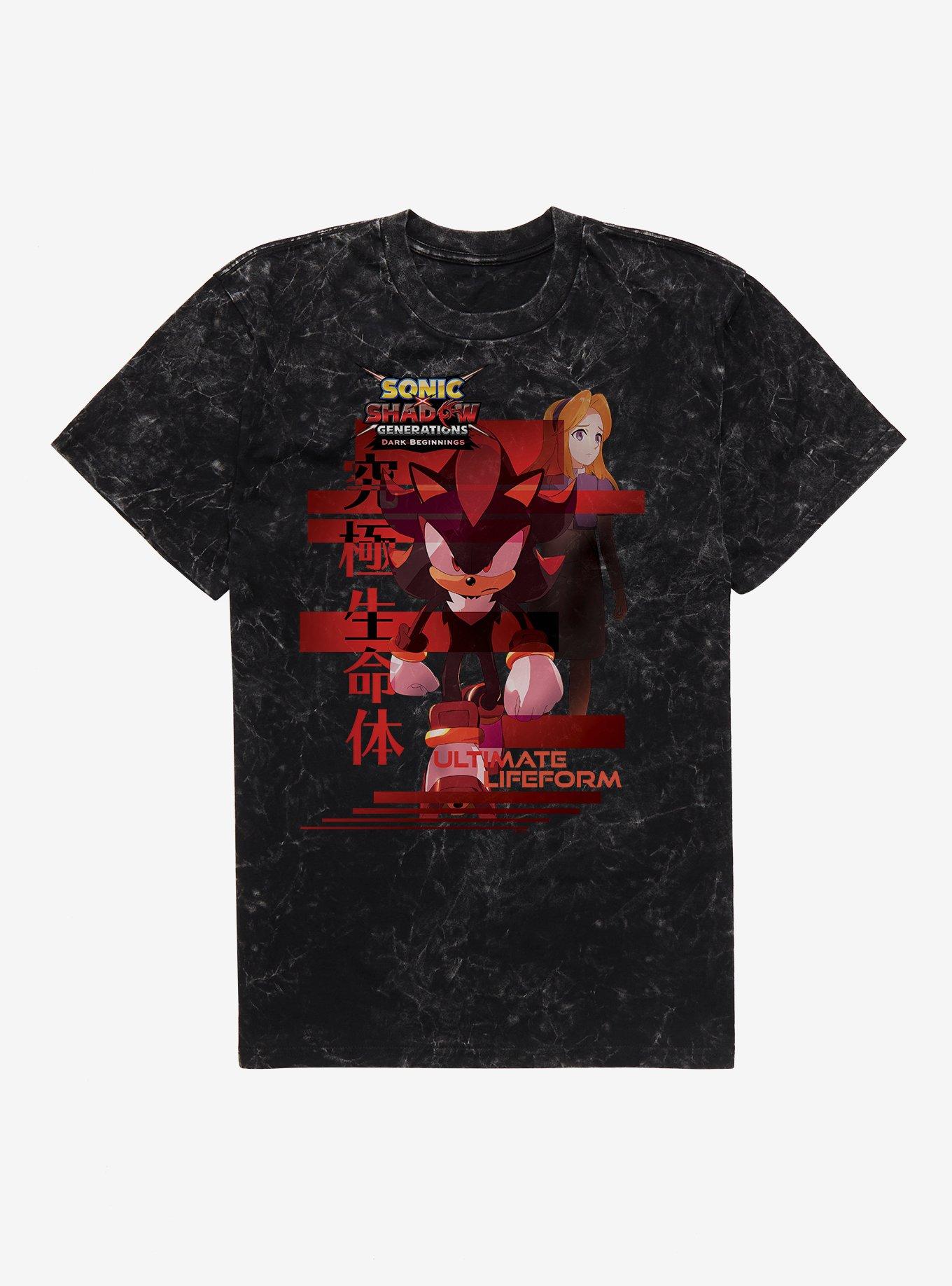 Sonic X Shadow Generations: Dark Beginnings Ultimate Lifeform Mineral Wash T-Shirt, , hi-res