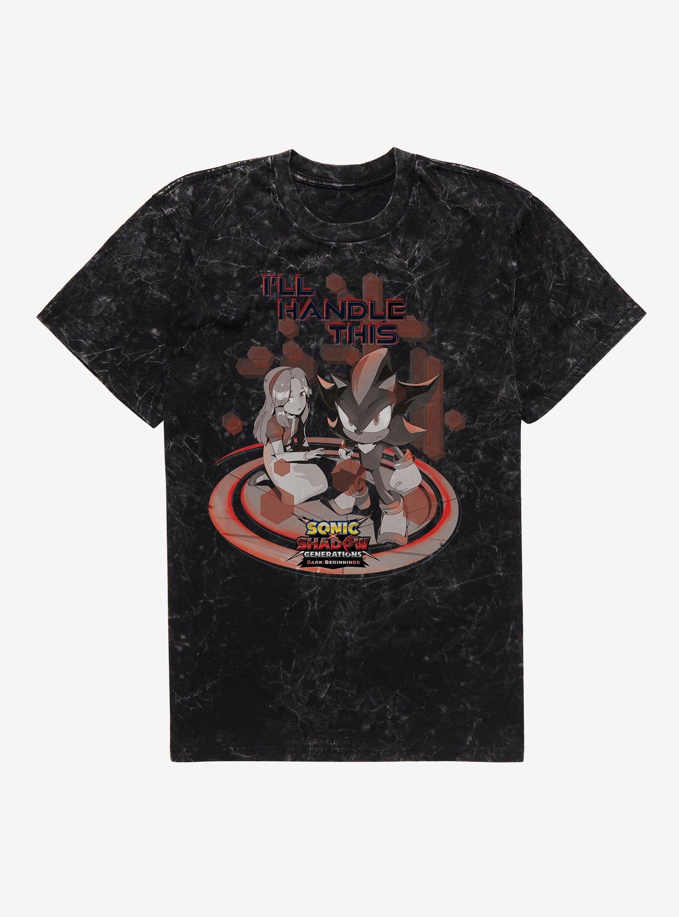 Sonic X Shadow Generations: Dark Beginnings I'll Handle This Mineral Wash T-Shirt, , hi-res