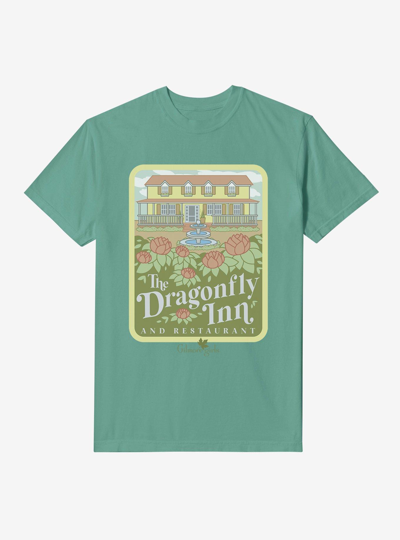 Gilmore Girls The Dragonfly Inn And Restaurant Garment-Dyed T-Shirt, LIGHT GREEN, hi-res