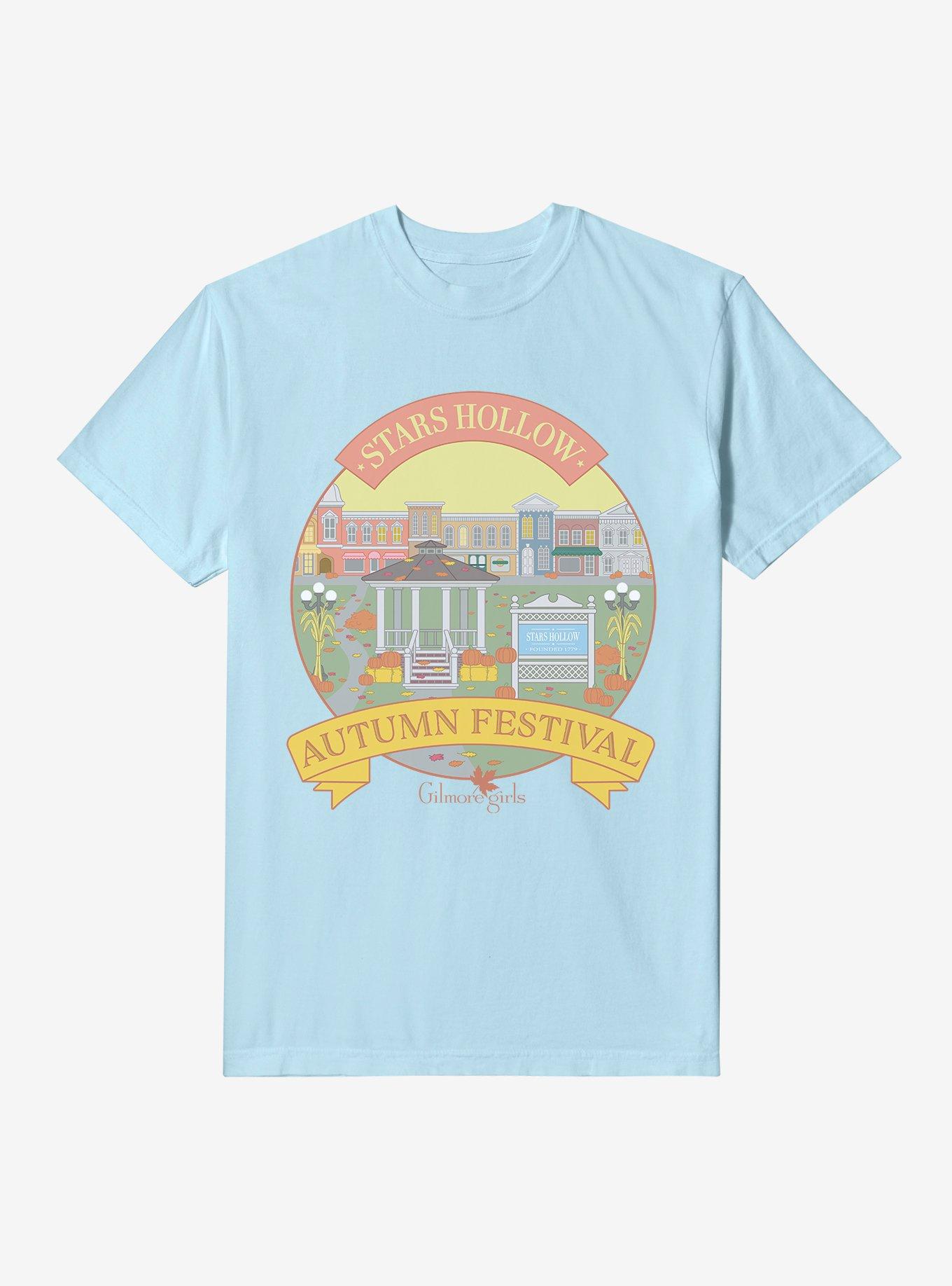 Gilmore Girls Stars Hollow Autumn Festival Garment-Dyed T-Shirt, CHAMBRAY, hi-res
