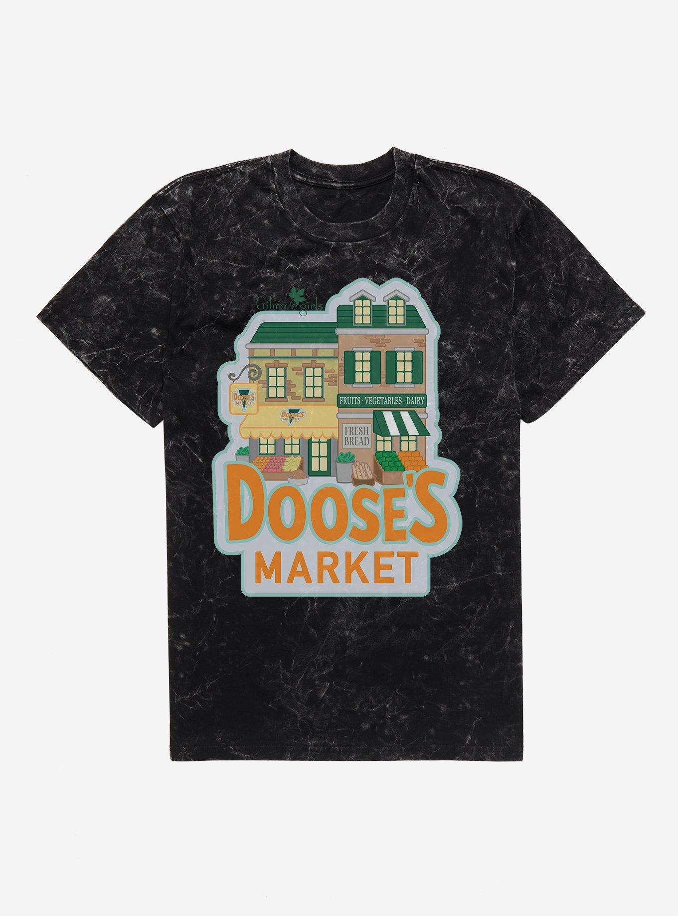 Gilmore Girls Doose's Market Mineral Wash T-Shirt, BLACK MINERAL WASH, hi-res