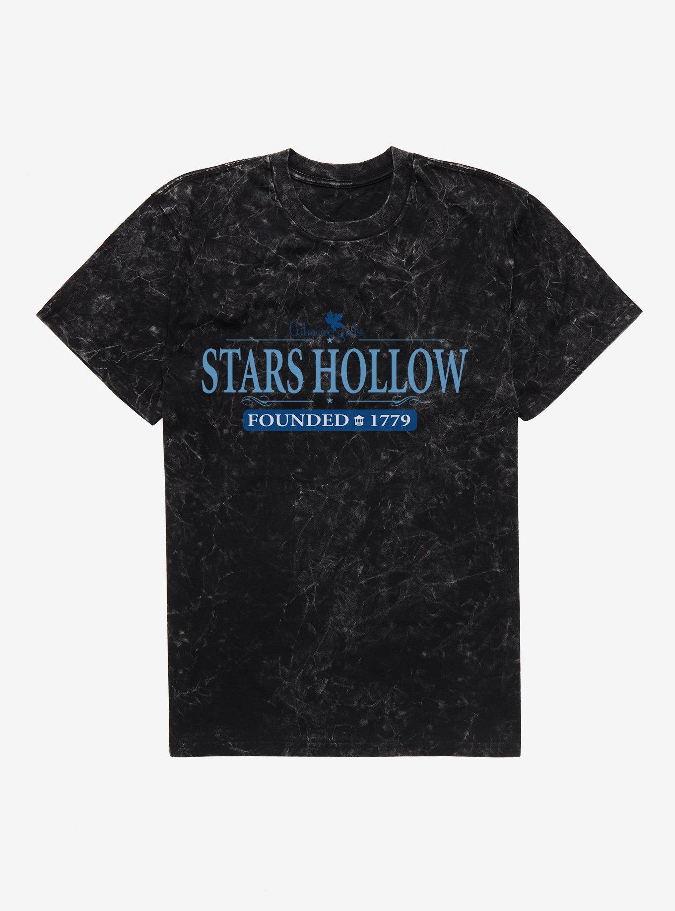 Gilmore Girls Stars Hollow Founded 1779 Mineral Wash T-Shirt, BLACK MINERAL WASH, hi-res