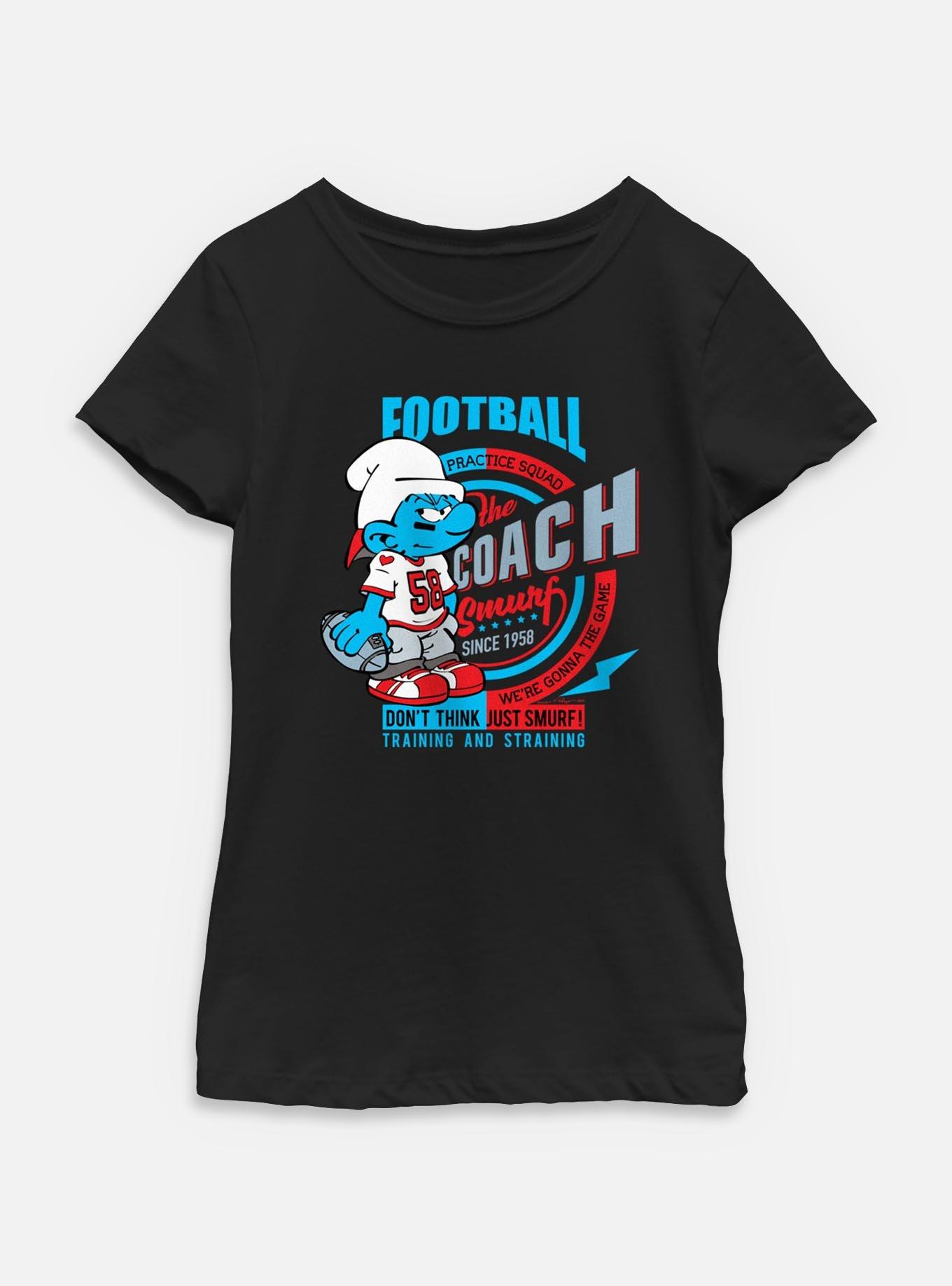 The Smurfs Football The Coach Youth Girls T-Shirt, , hi-res