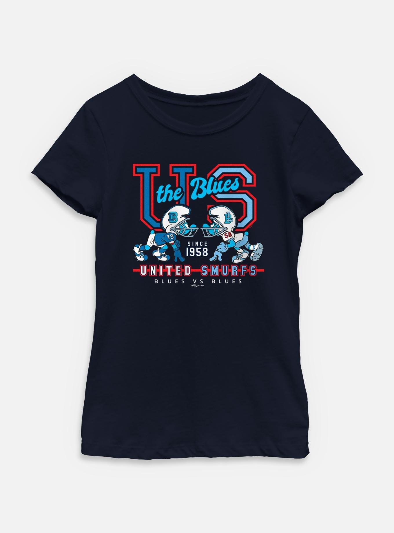 The Smurfs Blues vs Blues Football Youth Girls T-Shirt, , hi-res