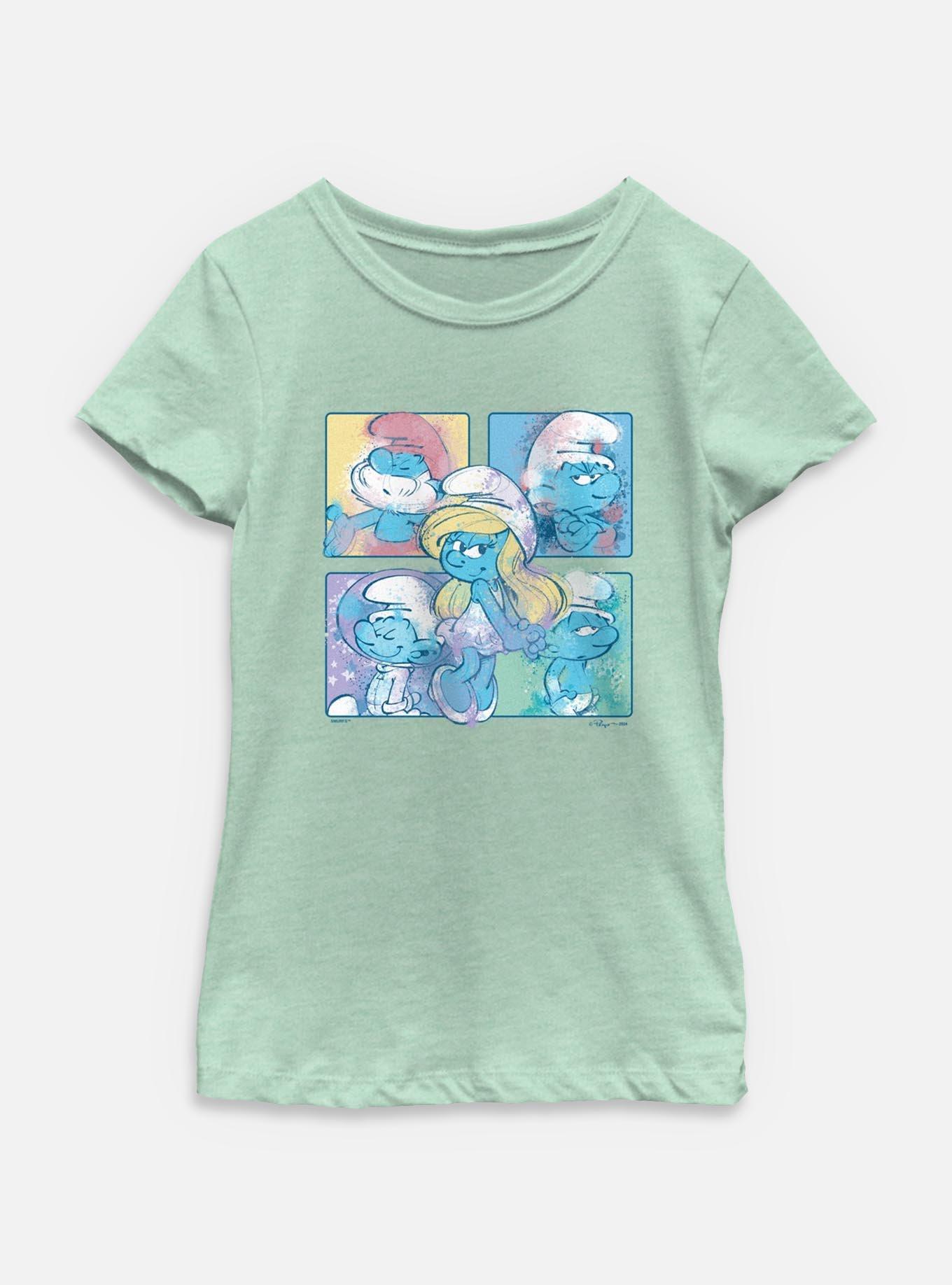 The Smurfs Smurf Boxup Youth Girls T-Shirt, , hi-res
