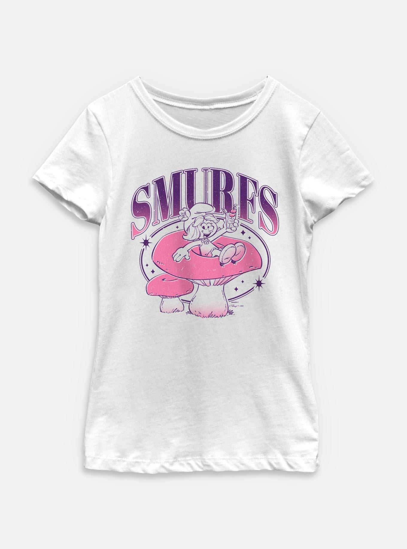 The Smurfs Galaxy Mushroom Vibes  Youth Girls T-Shirt, , hi-res